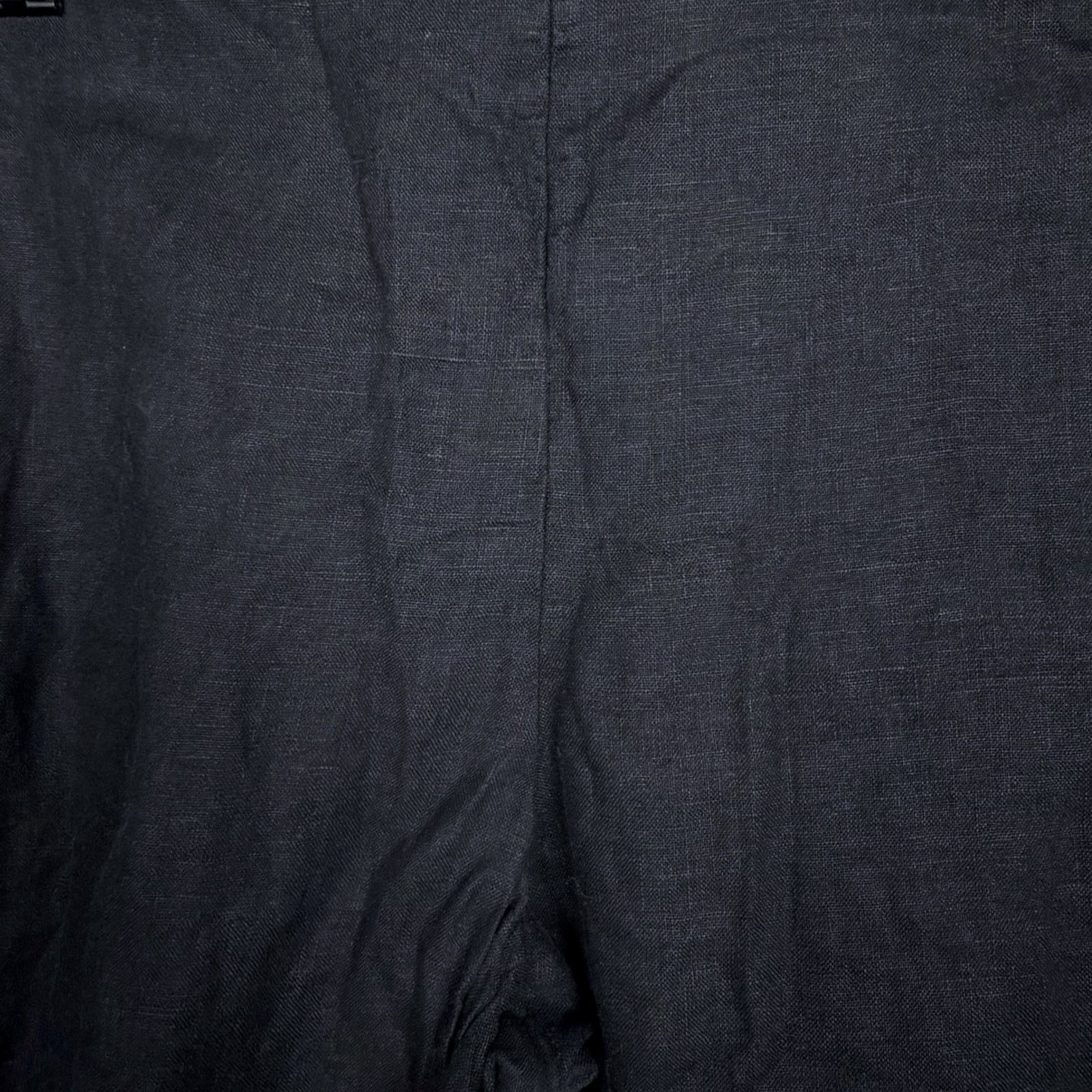 & Other Stories & Other Stories Women's 4 Black Wide Leg 100% Linen Pants Size 27" / US 4 / IT 40 - 3 Thumbnail