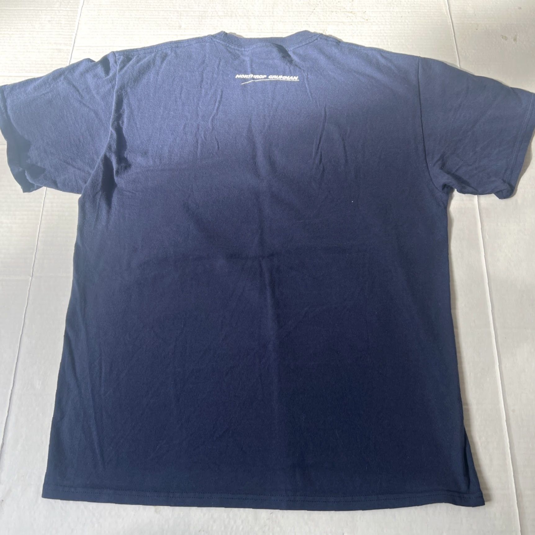 Logo 7 Northrop Grumman Underlined Logo Employee Issued Shirt Blue Medium Unisex Adults Short Sleeve Crew Neck Graphic Print Space Logo Port & Co Size US M / EU 48-50 / 2 - 5 Thumbnail
