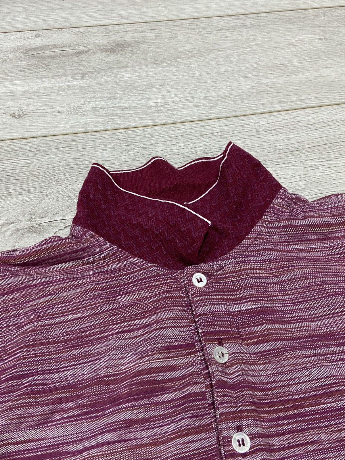 Missoni Missoni striped ober print shirt polo Size US L / EU 52-54 / 3 - 5 Thumbnail