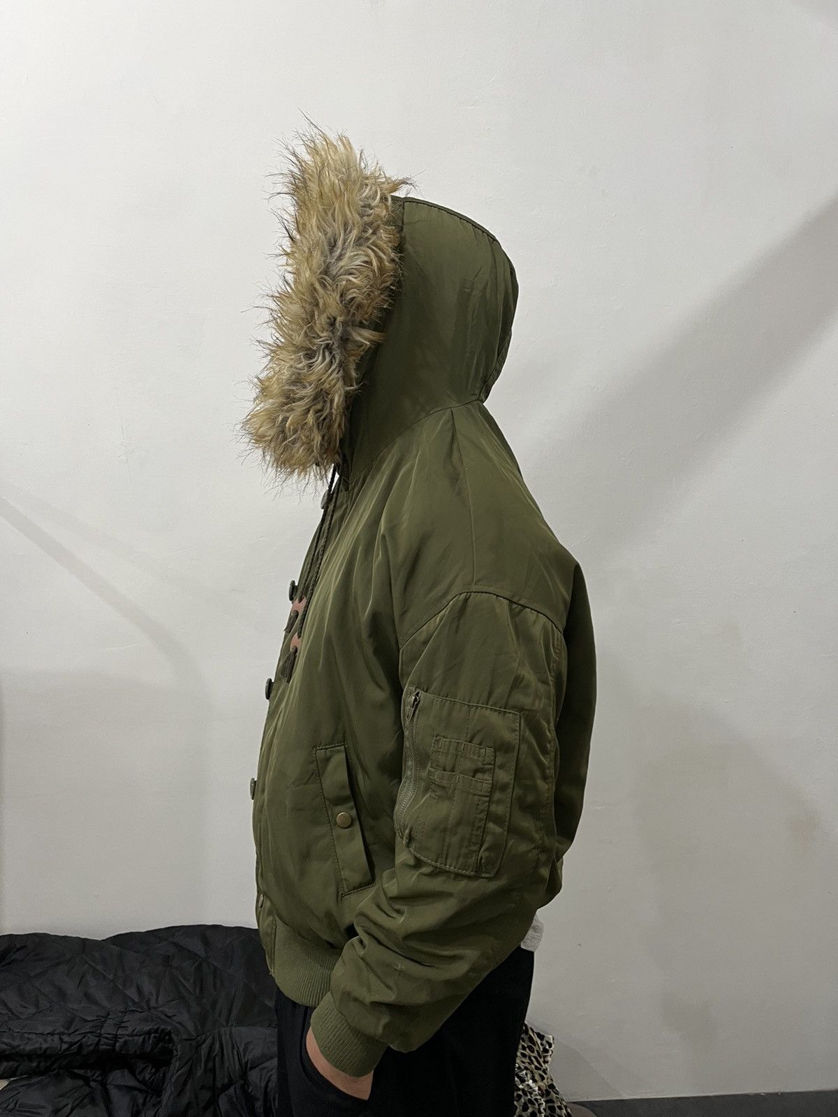If Six Was Nine 2000s Bomber N2B Type KMRii Style Puffer Faux Fur Jacket Size US L / EU 52-54 / 3 - 4 Thumbnail
