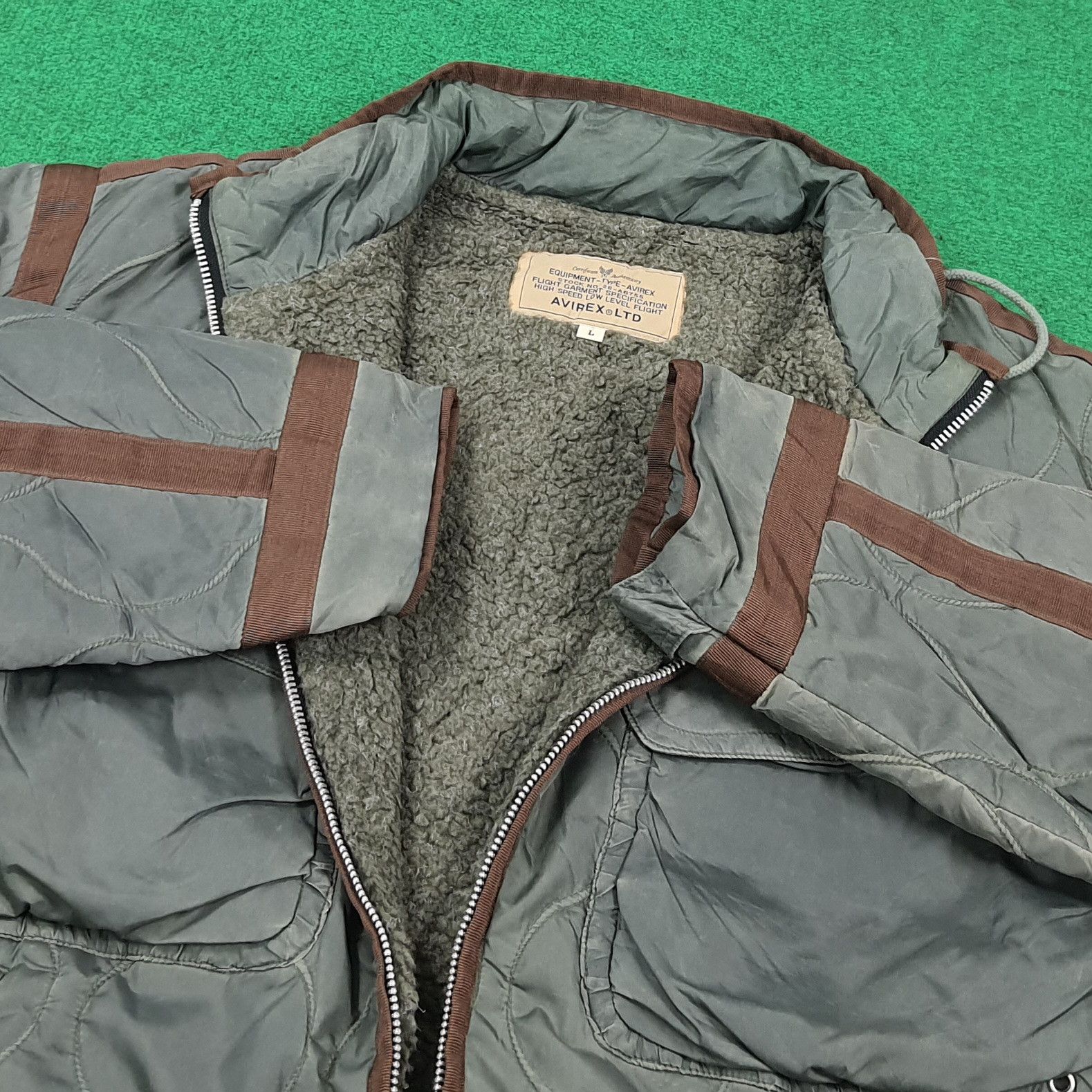 Avirex Vintage Avirex Quilted Flight Sherpa Lined Bomber C304N22 Size US M / EU 48-50 / 2 - 4 Thumbnail