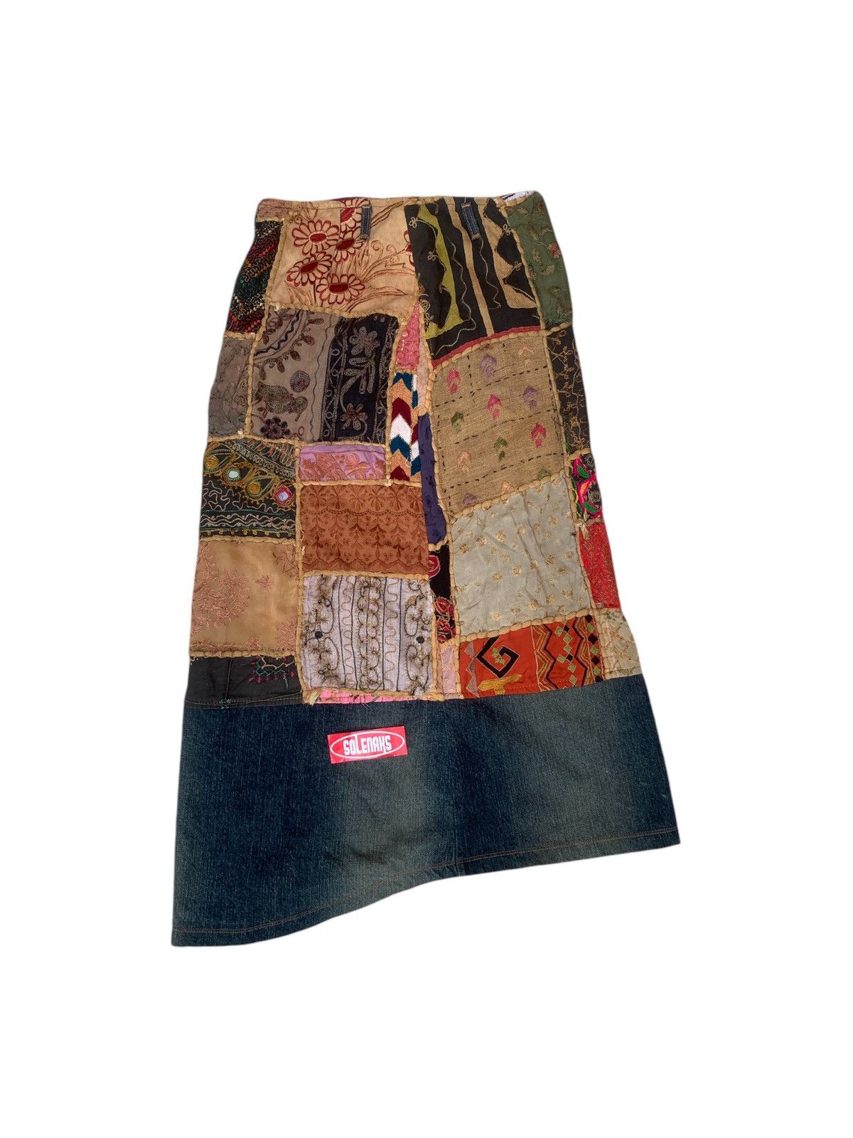 Miss Sixty × Seditionaries × Vintage Vtg miss sixty patchwork skirt Size 31" - 1 Thumbnail