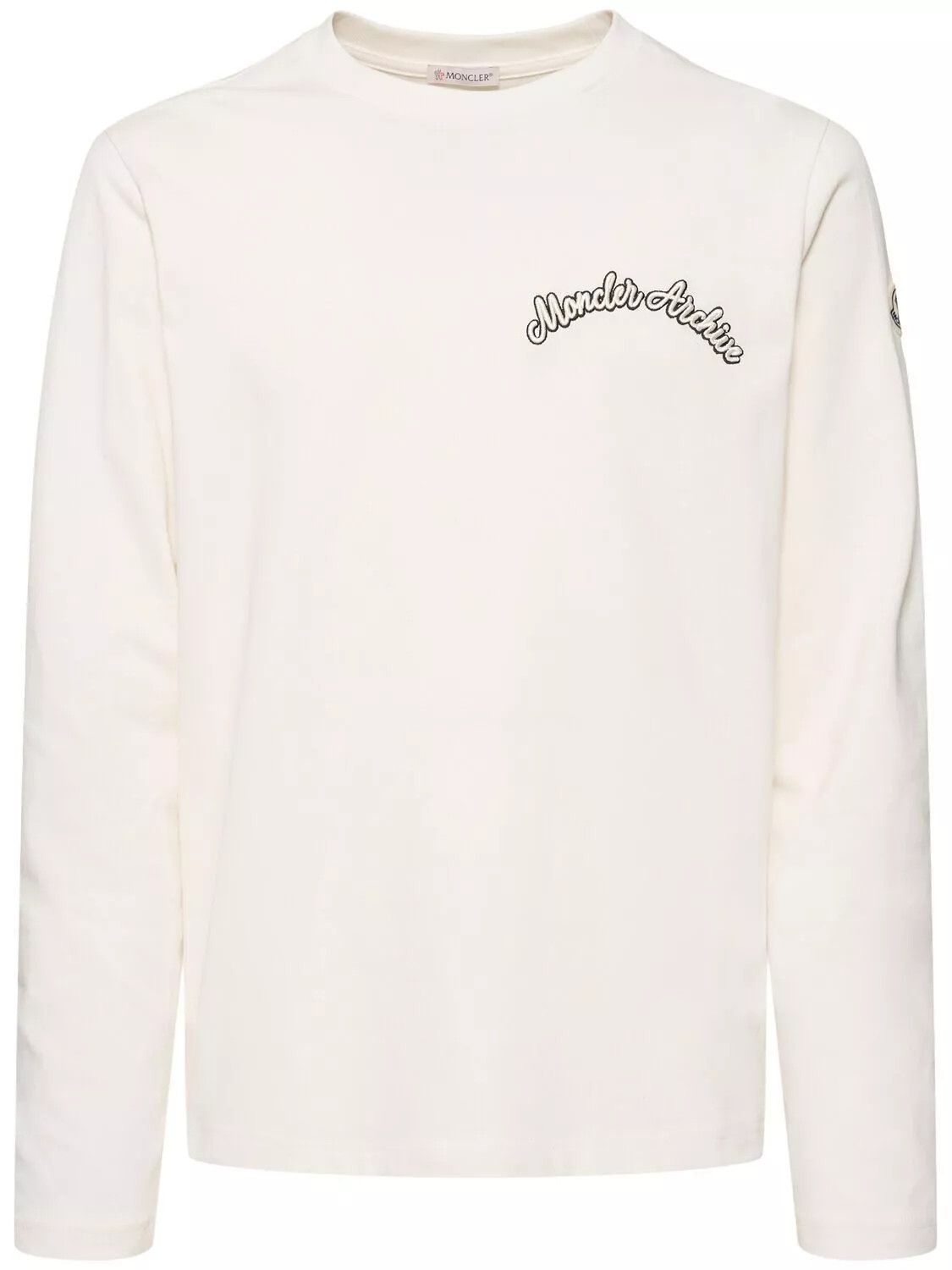 MONCLER Men's White Cotton Sweatshirt New