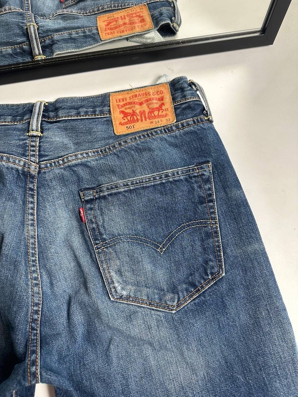 Levi's Vintage Levis Wide Washed Jeans USA 501 Size US 34 / EU 50 - 5 Thumbnail