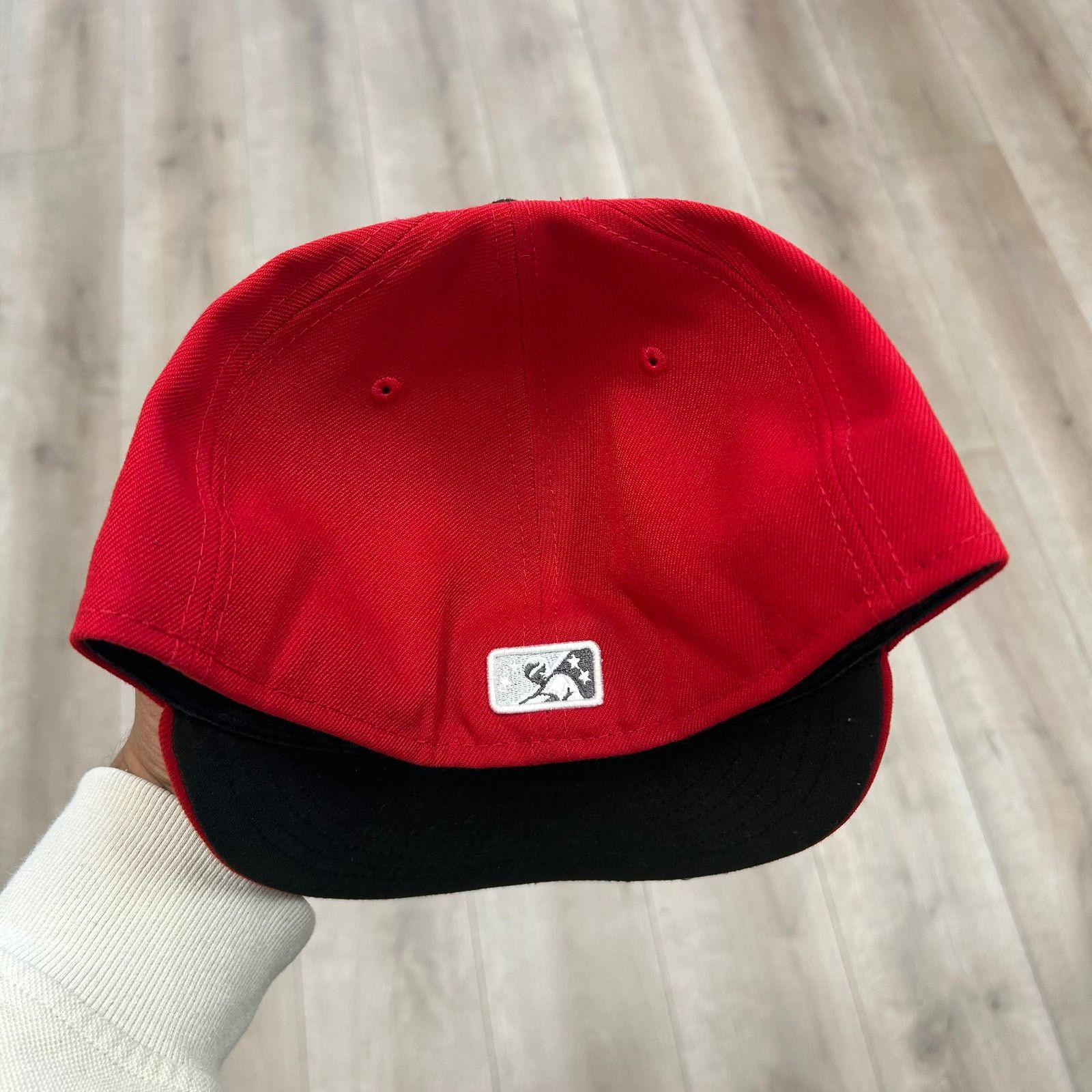 New Era New Era Fort Wayne TinCaps Red Fitted Cap Hat size 7 5/8 B25 Size ONE SIZE - 4 Thumbnail