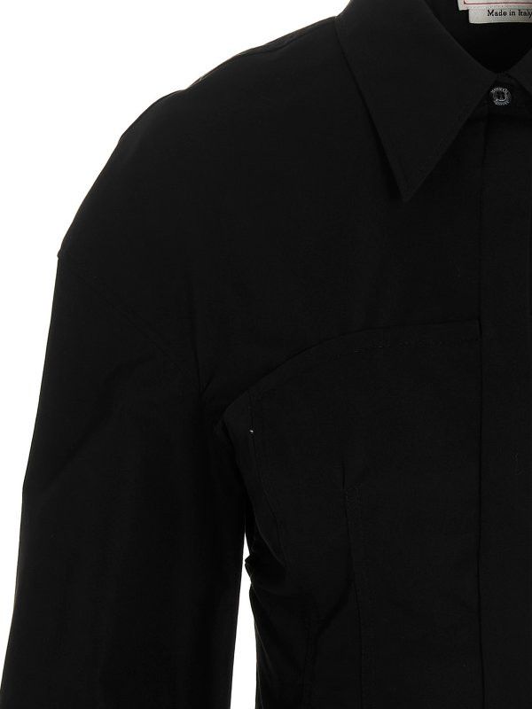 Alexander McQueen o1y0325 Blouse in Black Size S / US 4 / IT 40 - 3 Thumbnail