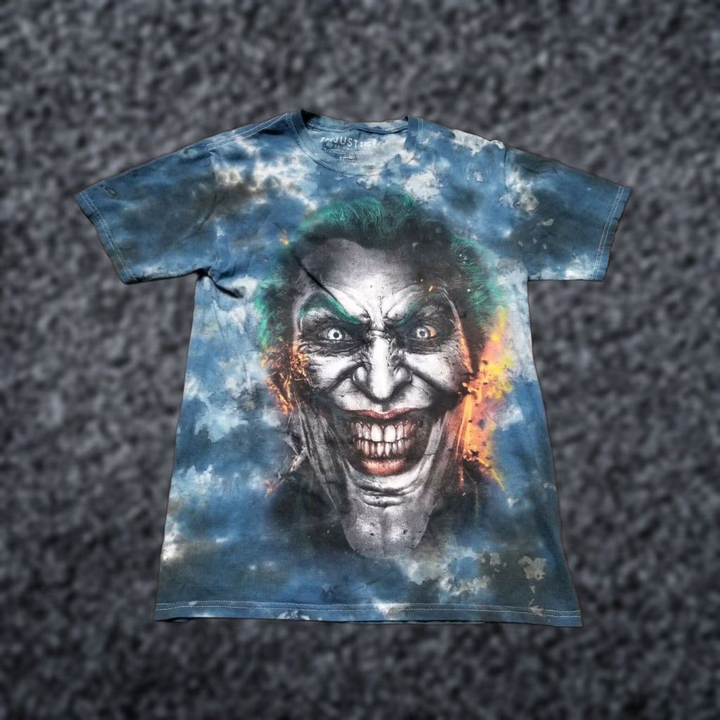 Vintage INJUSTICE Mens S GODS AMONG US-Joker Batman Tee Shirt T Blue Tie Dye Shirt Size US S / EU 44-46 / 1 - 1 Thumbnail