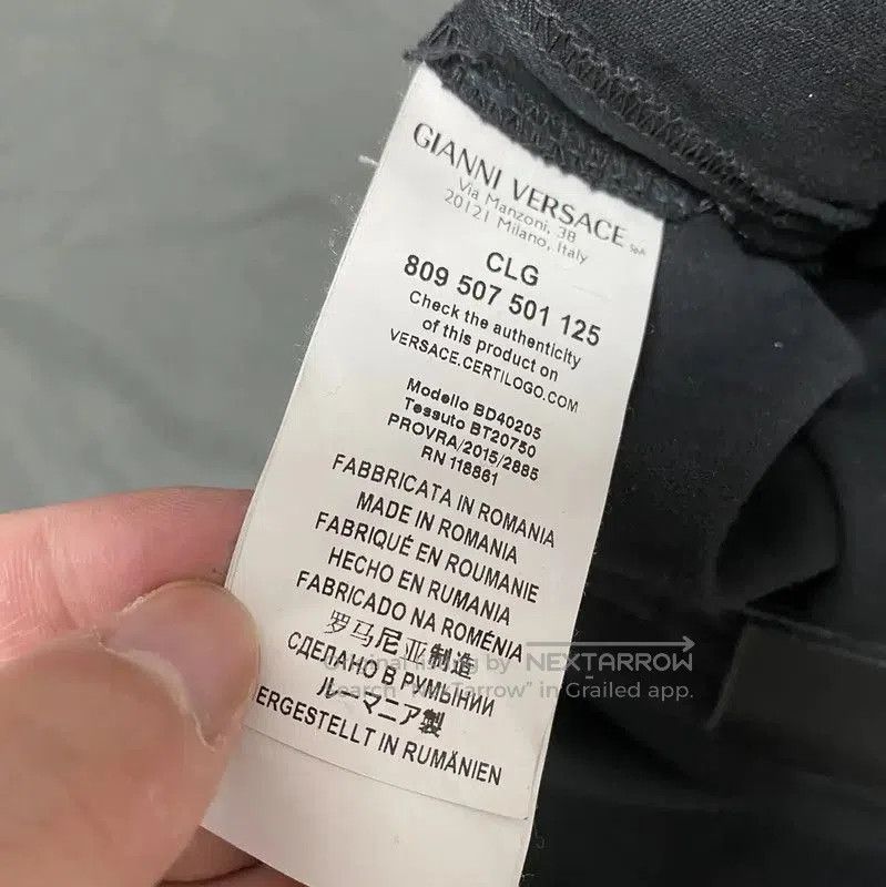 Versace Versace Black Cotton Women's Jeans . Size 28" / US 6 / IT 42 - 6 Thumbnail