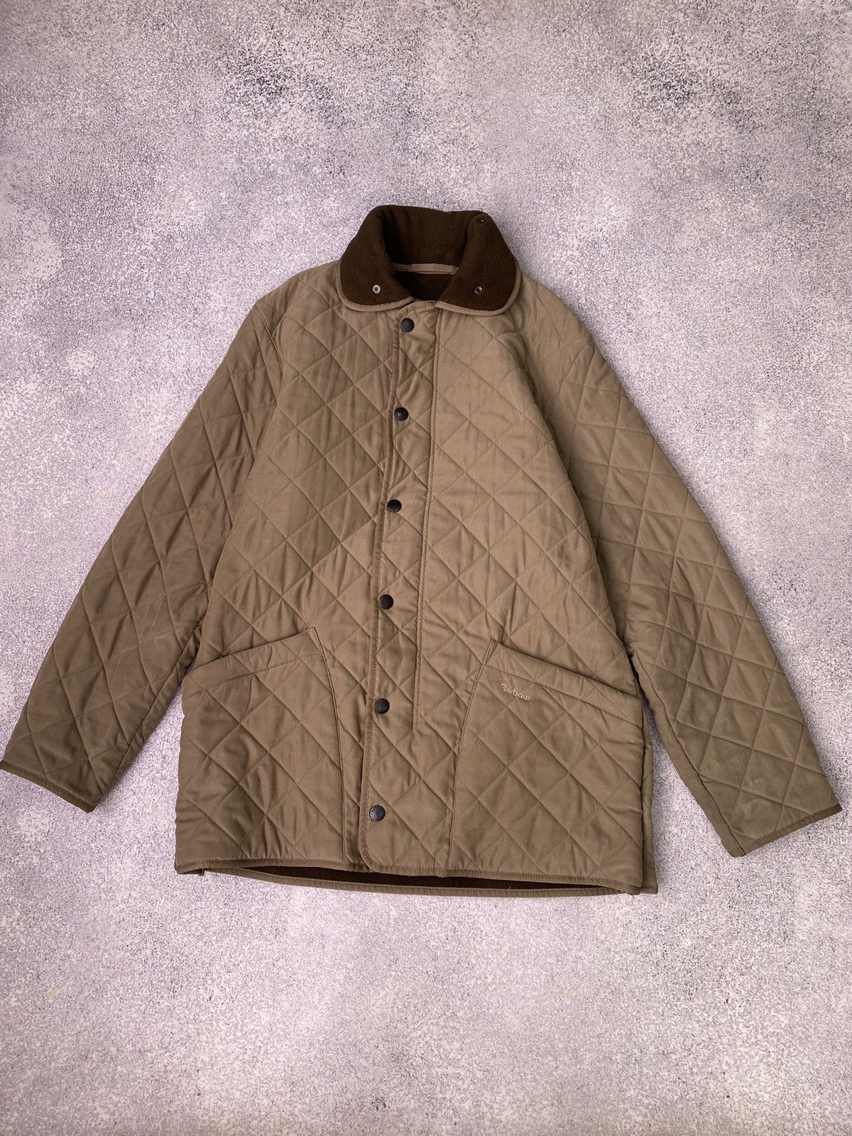 Barbour × Vintage Vintage Barbour Microfibre Polarquilt T Long Quilted Jacket Size US M / EU 48-50 / 2 - 1 Thumbnail