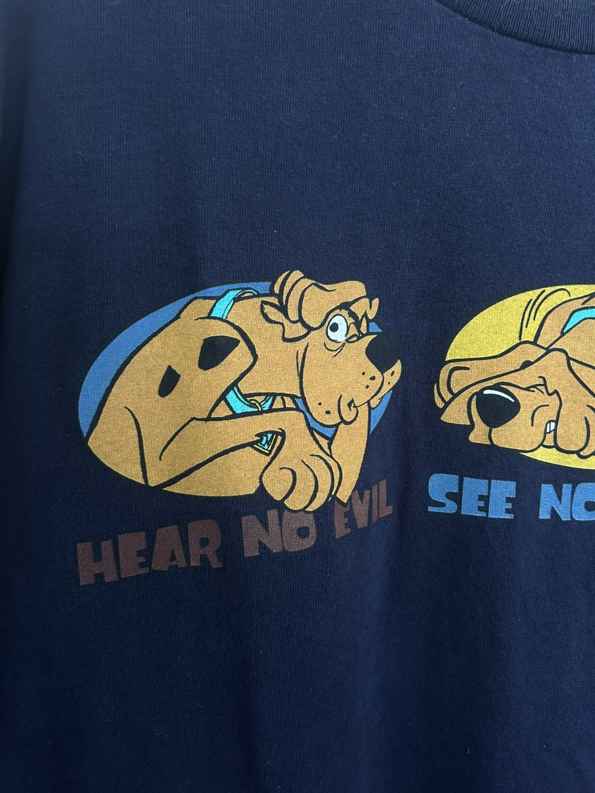 Vintage ‘97 Scooby Doo Hear See Speak No Evil Graphic Longsleeve Size US L / EU 52-54 / 3 - 3 Thumbnail