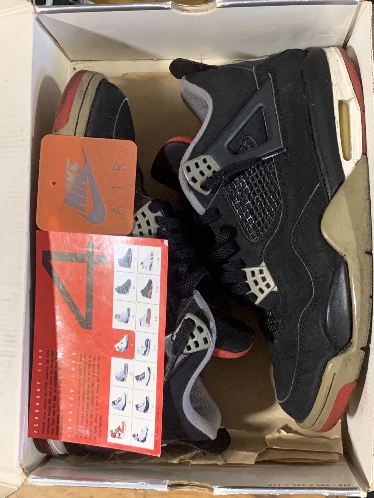 Nike Nike Air Jordan 1999 Bred 4 OG ALL Size US 9 / EU 42 - 12 Thumbnail
