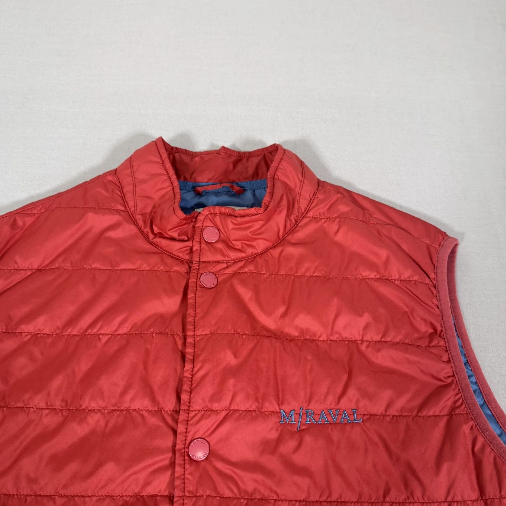Peter Millar Peter Millar Vest Mens Large Red Quilted Puffer Snap Front Golf Lightweight Size US L / EU 52-54 / 3 - 2 Thumbnail