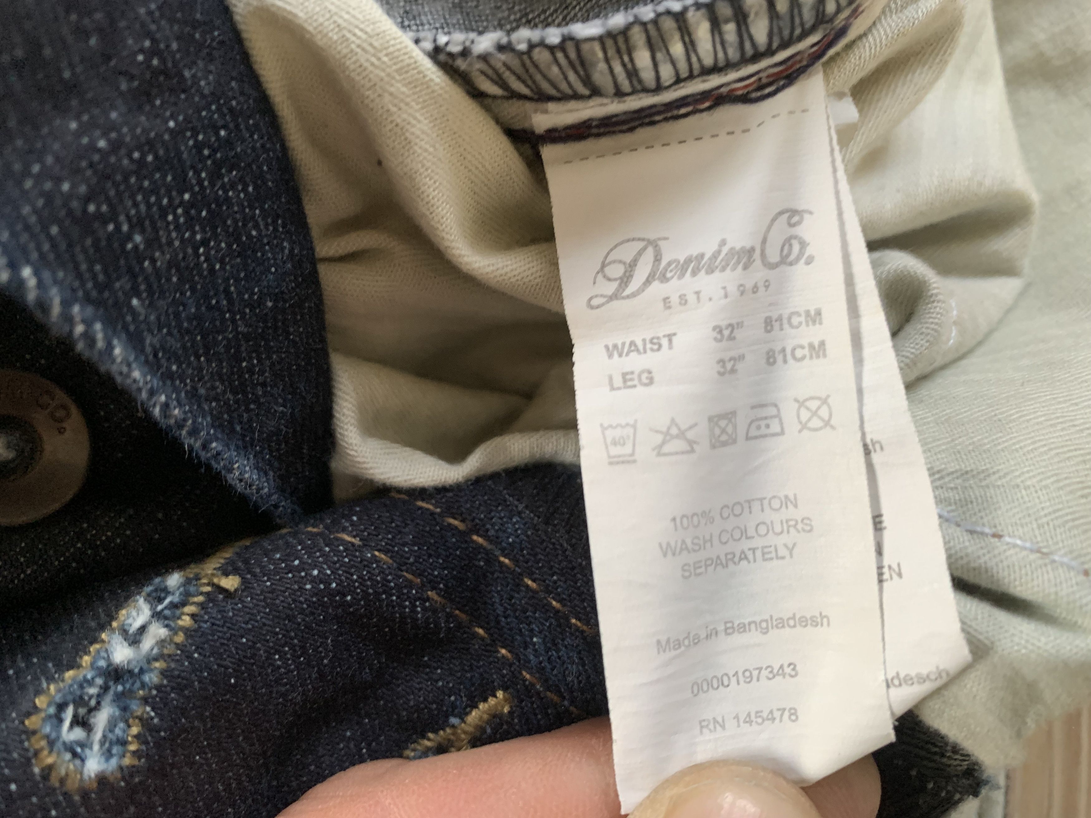 Denim & Co. Denim Co Slim Selvedge Jeans Size US 32 / EU 48 - 10 Thumbnail