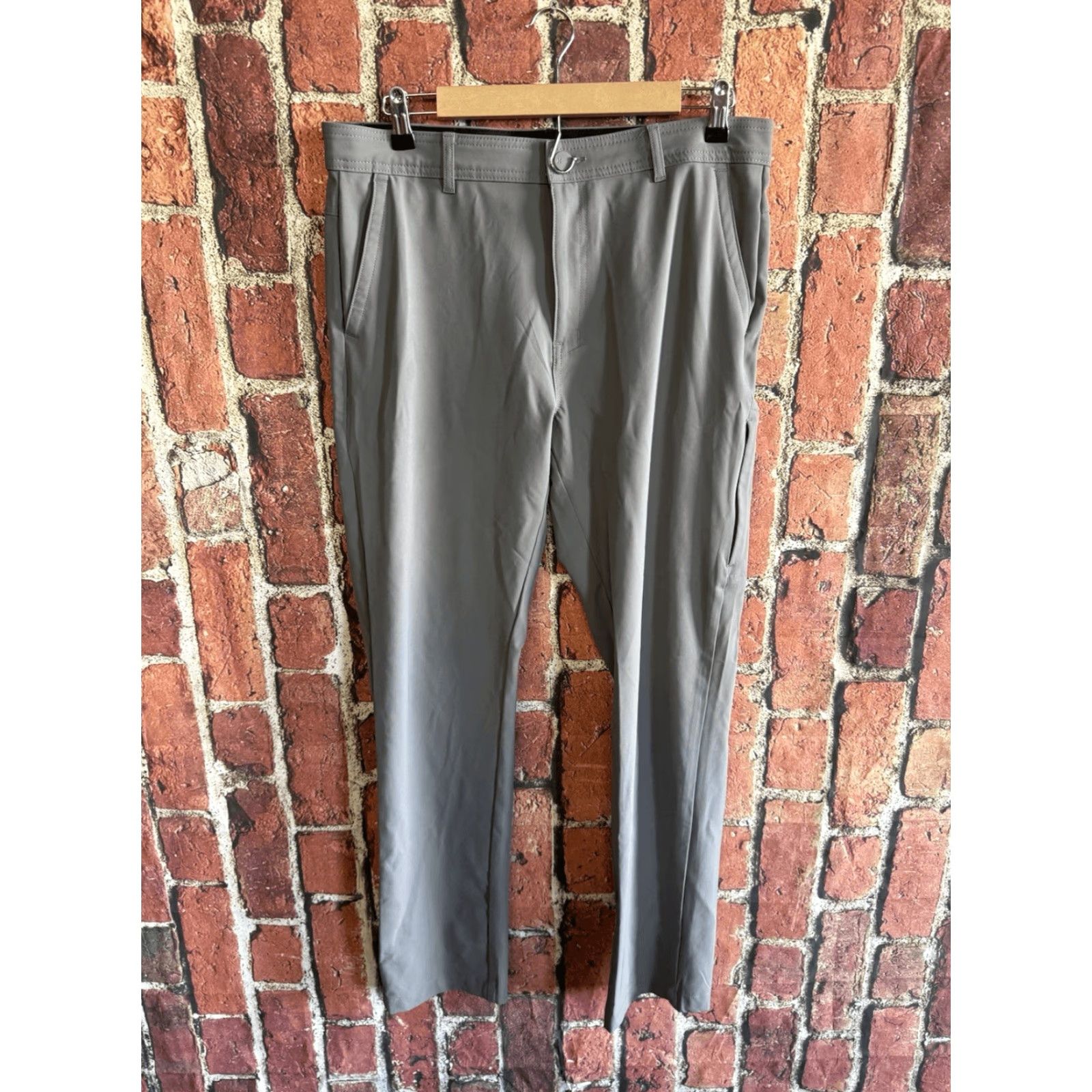 Hurley Hurley Mens Athletic Chino Pants Casual Gray 32 x 34 Regular Inseam 34 Mens Pants Size US 32 / EU 48 - 2 Thumbnail