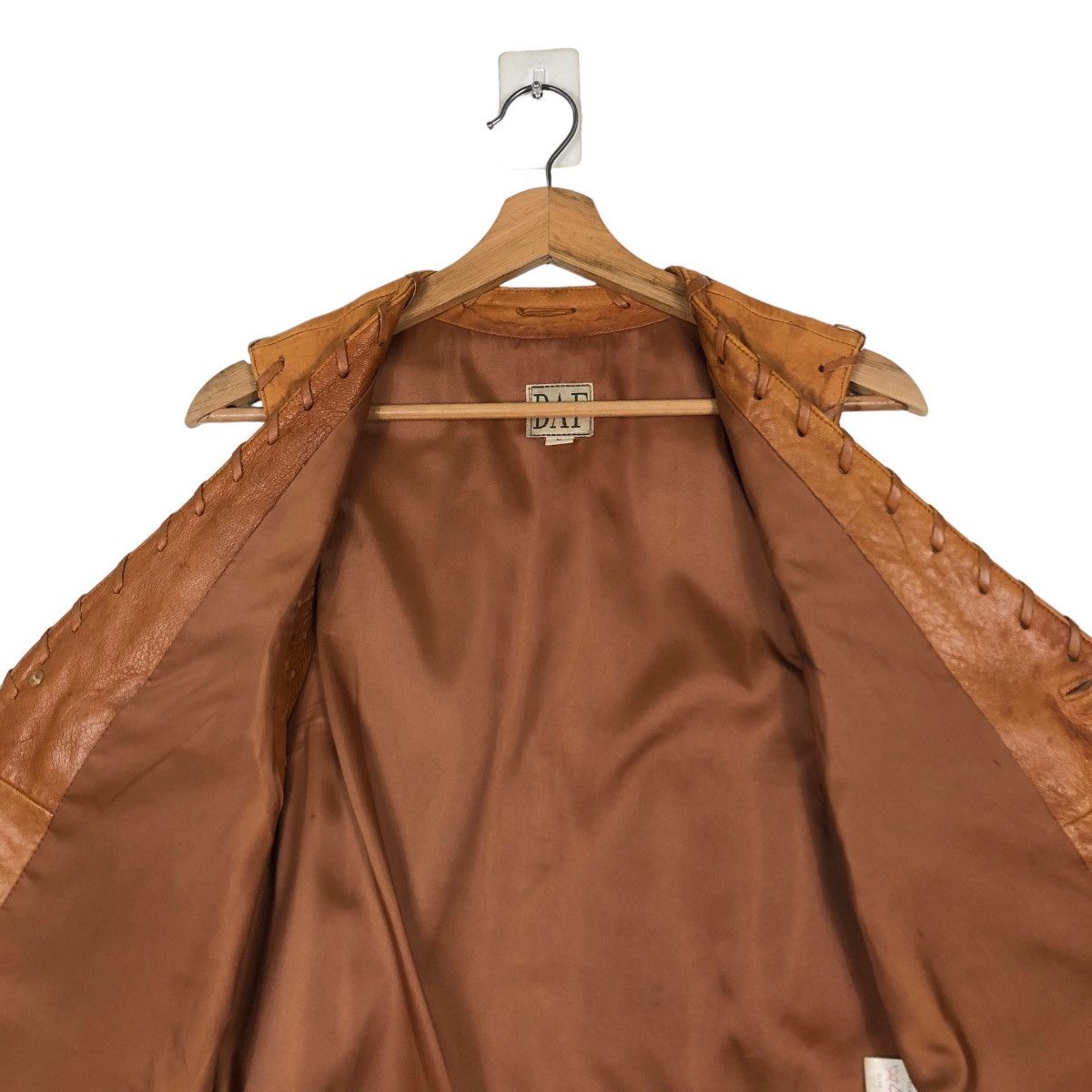 Genuine Leather 🔥Vintage Leather Biker Vest Jacket Daf Japan Issey Miyake Size US L / EU 52-54 / 3 - 14 Thumbnail