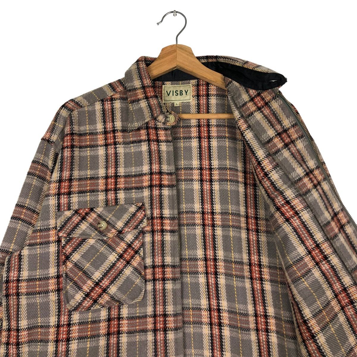 Japanese Brand 🔥VINTAGE WOOL ZIPPER JACKET VISBY ISSEY MIYAKE JAPAN Size US L / EU 52-54 / 3 - 12 Thumbnail