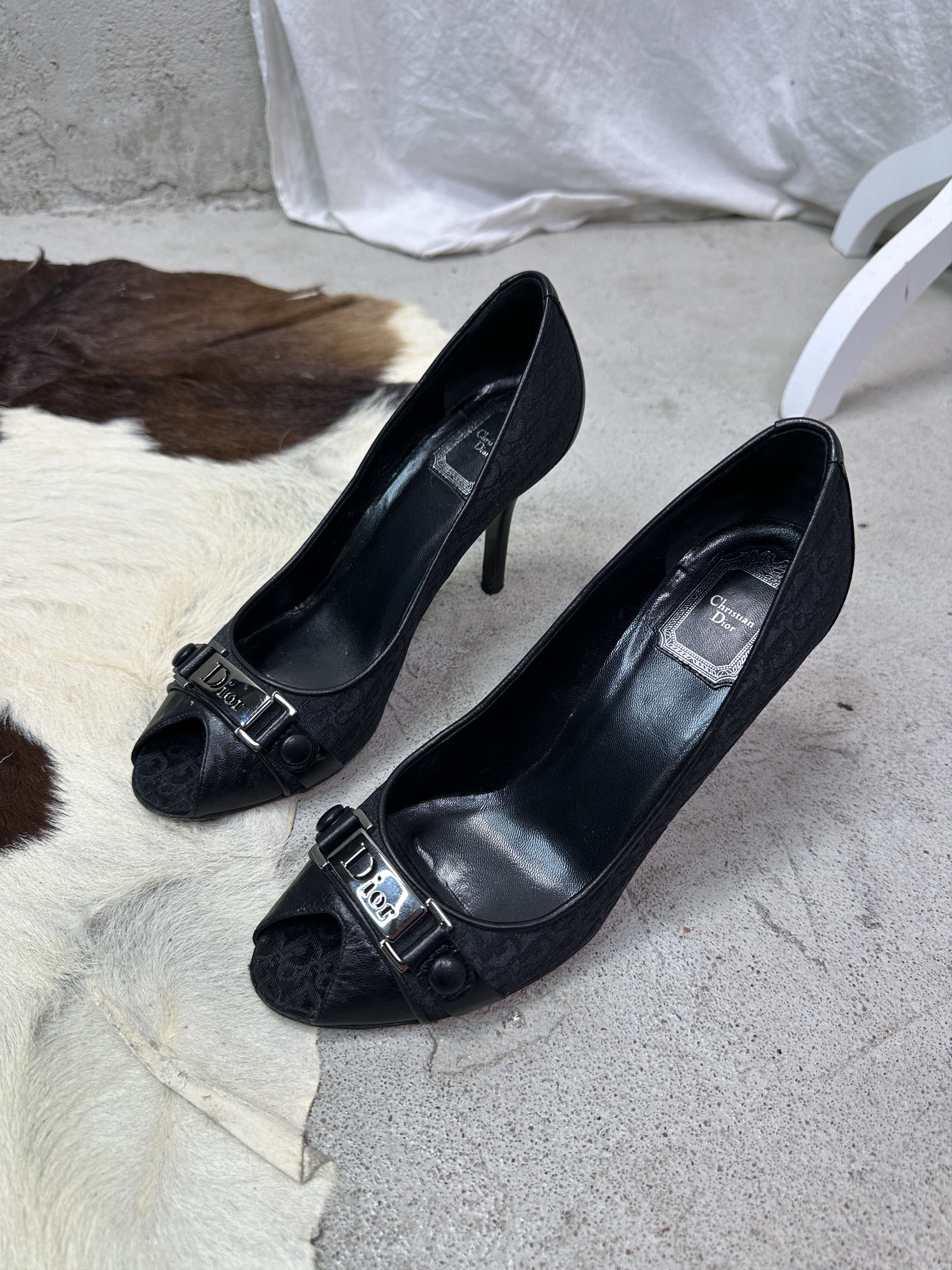 Dior Vintage Classy Christian Dior by John Galliano Heels Y2K Size US 8 / IT 38 - 1 Thumbnail