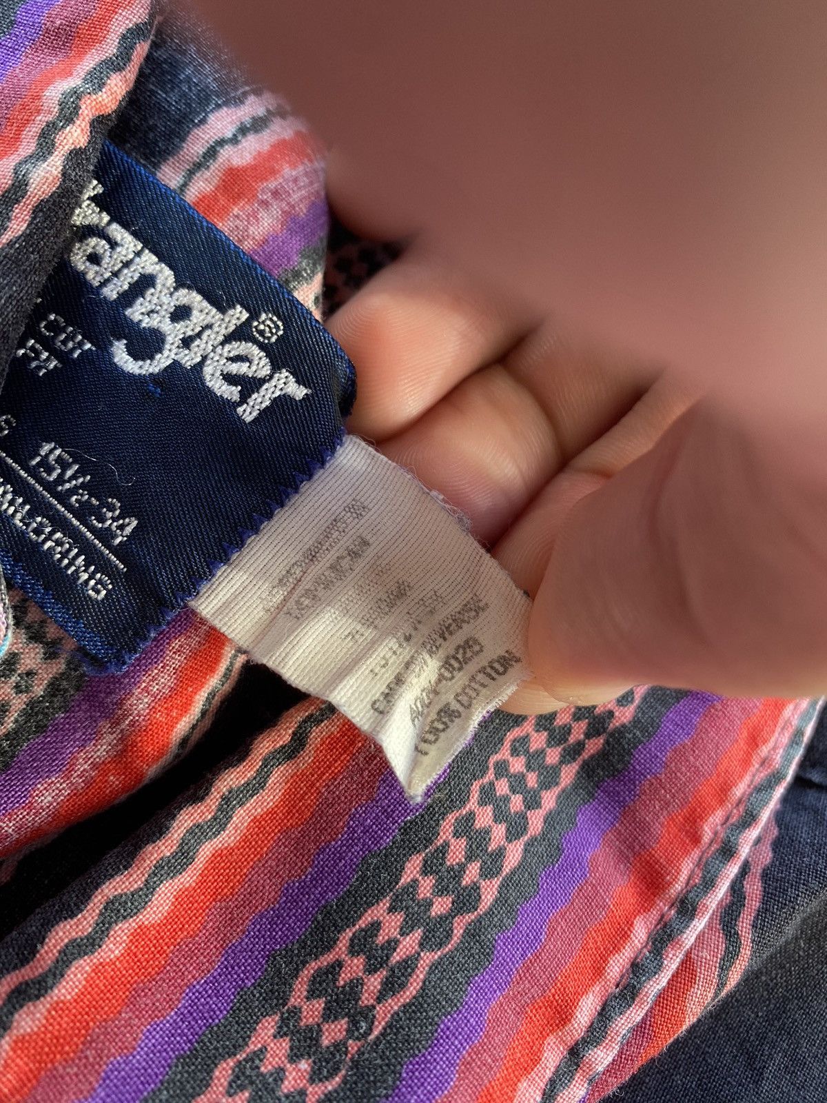 Wrangler 🔥80s Wrangler Brushpopper Western shirt pearl snap aztec xl Size US XL / EU 56 / 4 - 4 Thumbnail