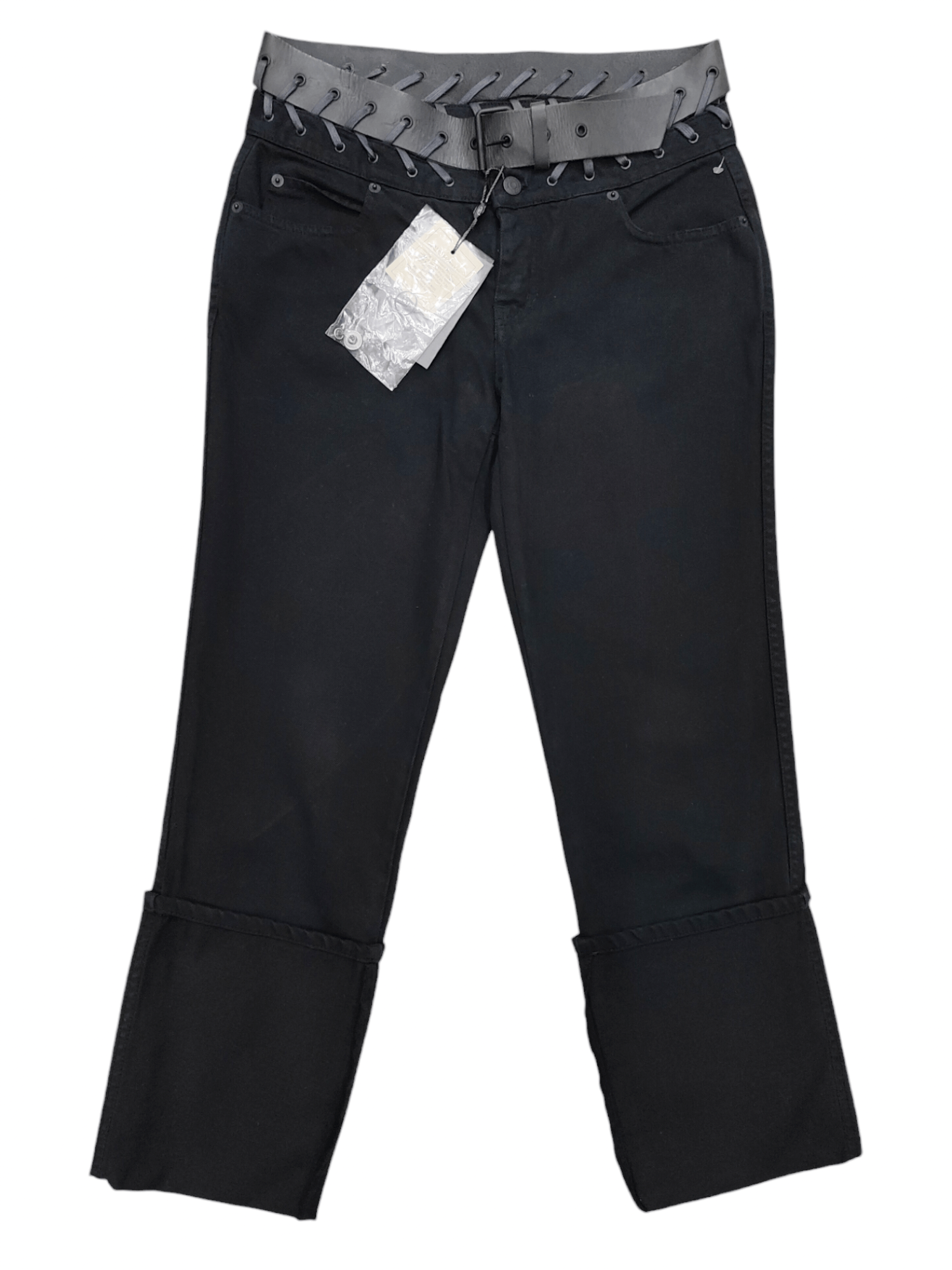 Alexander McQueen Alexander McQueen❤️‍🔥Gothic Bondage Lace Up Belted Pants Size US 31 - 1 Thumbnail