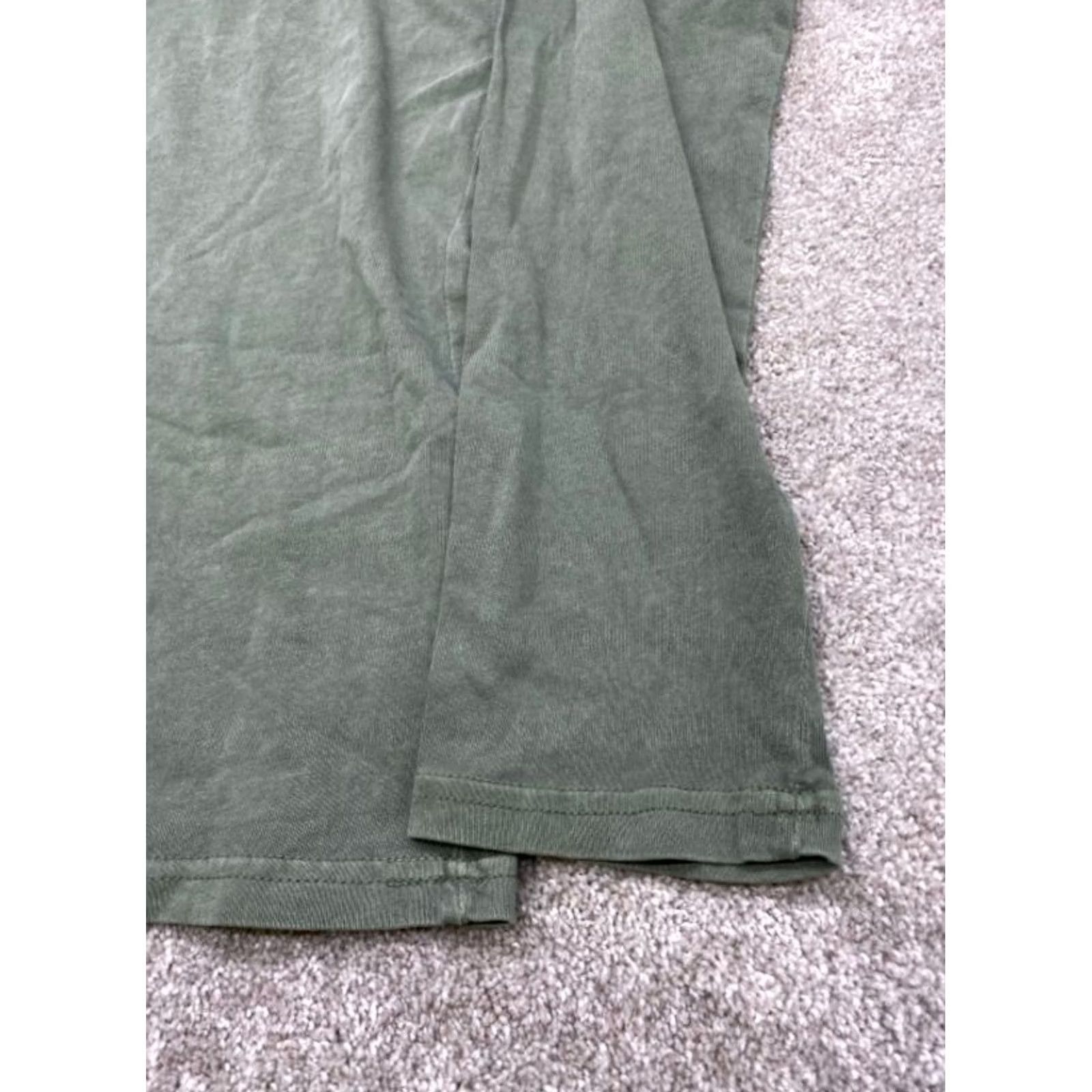 Olive Field & Forest Henley Shirt Men's L Olive Green Cotton Long Sleeve Button Up Size US L / EU 52-54 / 3 - 3 Thumbnail