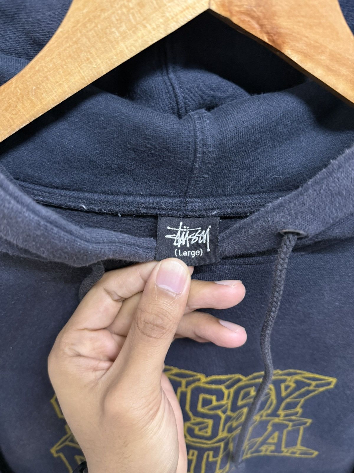 Stussy 2000s Faded Thrashed Stussy NYLTLA Hoodie Size US L / EU 52-54 / 3 - 6 Thumbnail