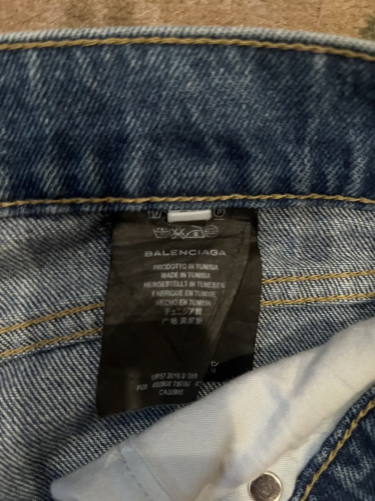 Balenciaga BALENCIAGA FIVE POCKET DENIM JEANS BLUE Size US 31 - 7 Thumbnail