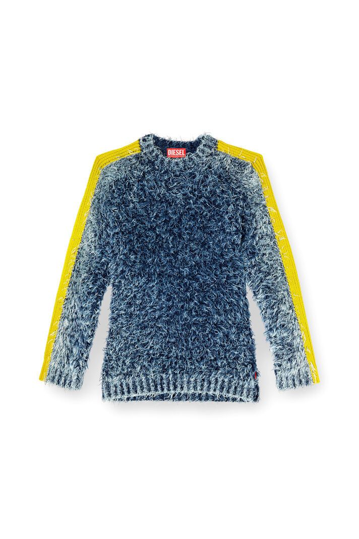 Diesel DIESEL Blue & Yellow K-Damon Sweater Size US L / EU 52-54 / 3 - 5 Thumbnail