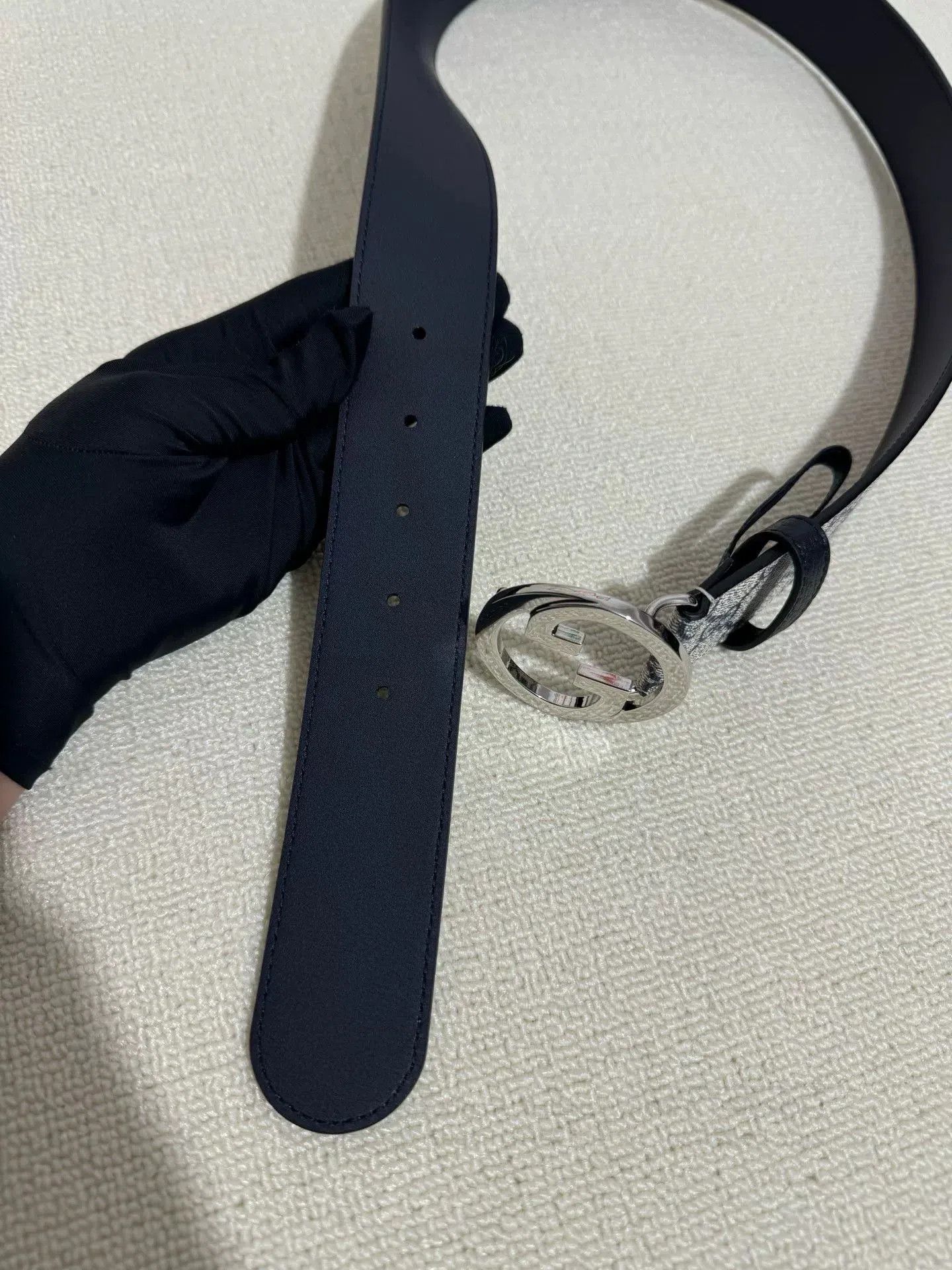 Gucci Gucci Monogram Double G Logo Belt 4cm. Size ONE SIZE - 6 Thumbnail