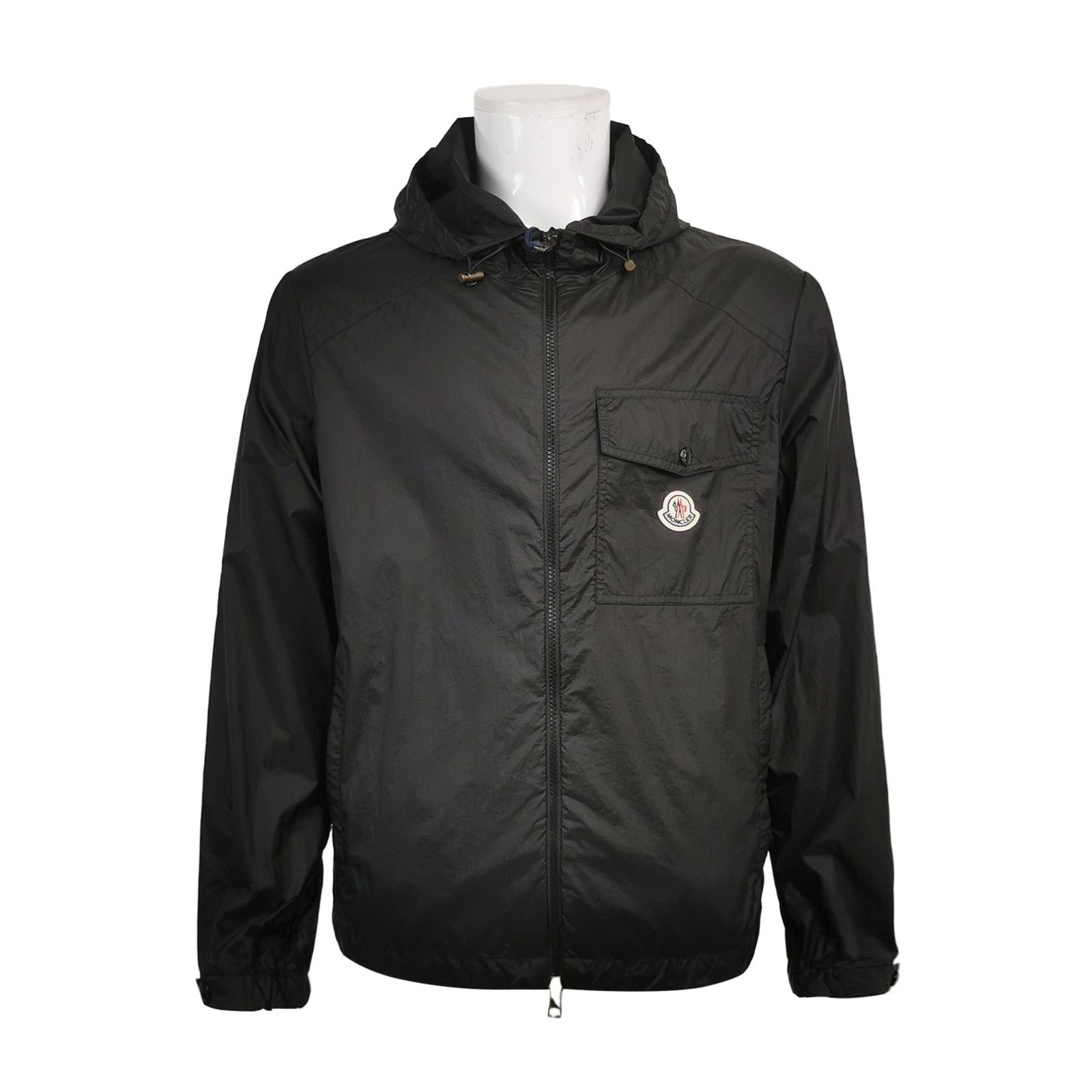 Moncler Solid Color Hooded Jacket M