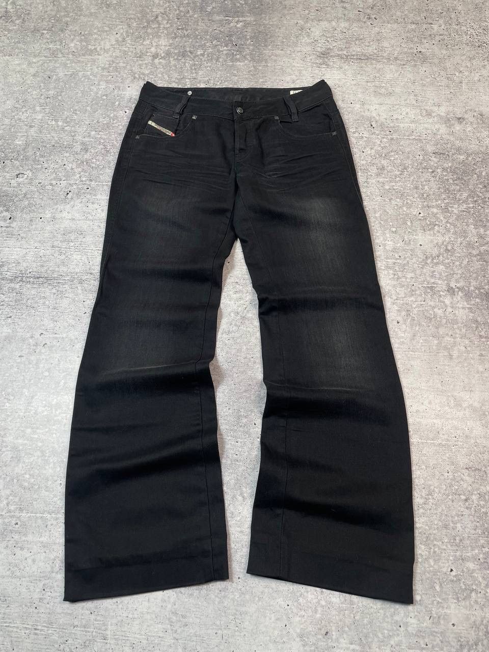 Diesel Vintage 00s Diesel Ryoth-N Flared Bootcut Denim Jeans Y2K Size 29" - 2 Thumbnail