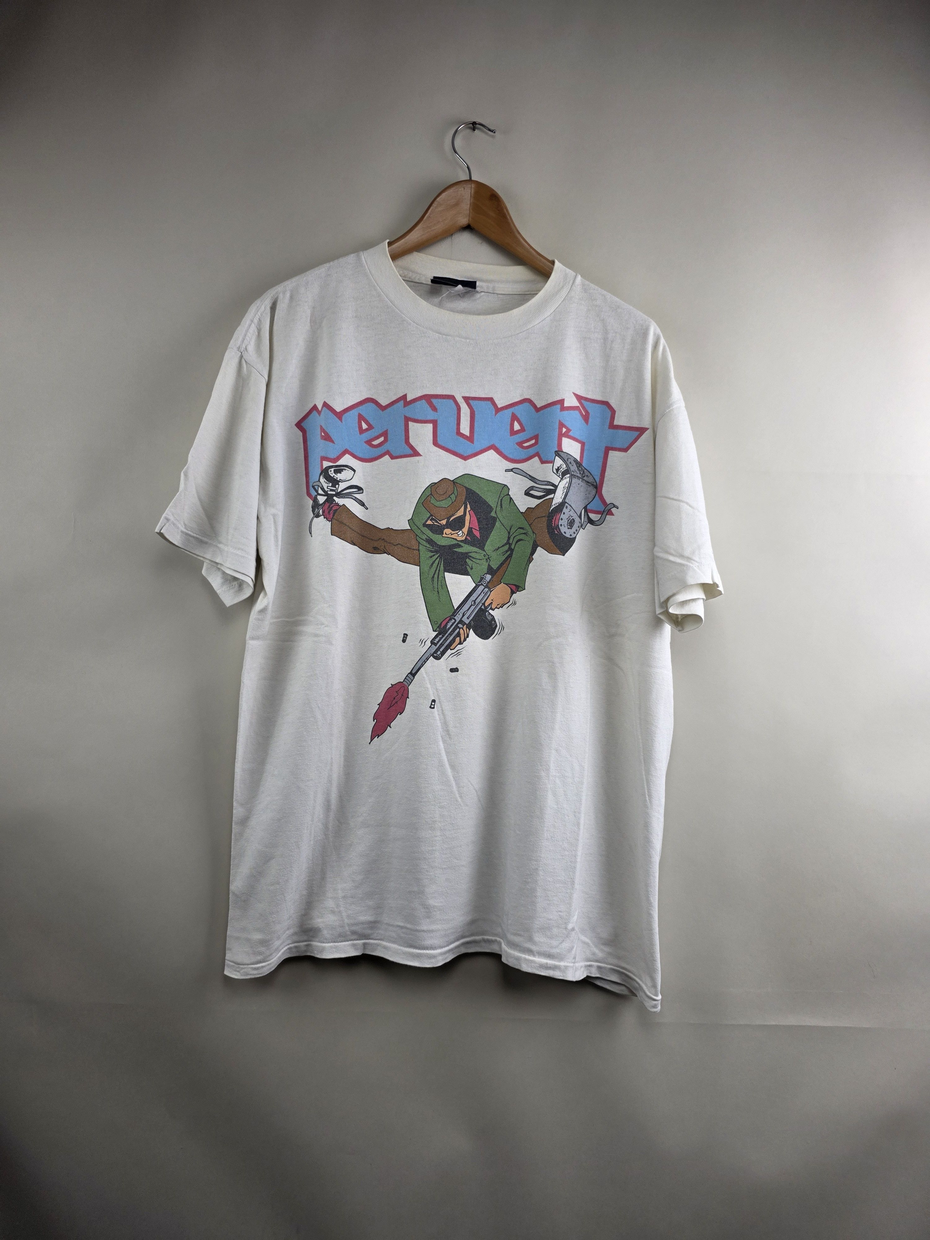 Blind Skateboards × Pervert × Vintage 90s PERVERT Brand OG T by Dino C Lordz Logik NY GRAFFITI XL Size US XL / EU 56 / 4 - 2 Thumbnail