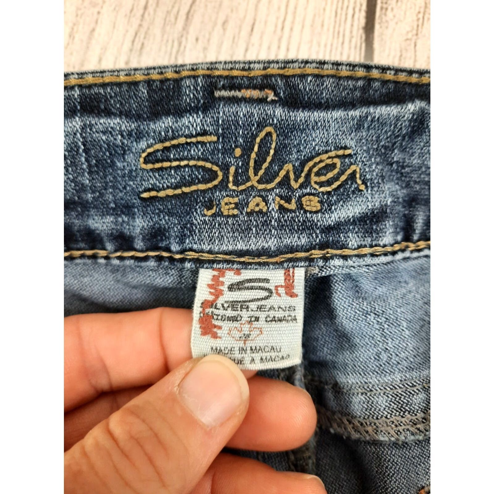 Silver Jeans Co. VINTAGE Silver Jeans Suki Bootcut Jeans Women's 28x32 Dark Wash Low Rise Stretch Pockets Denim Size 28" / US 6 / IT 42 - 3 Thumbnail
