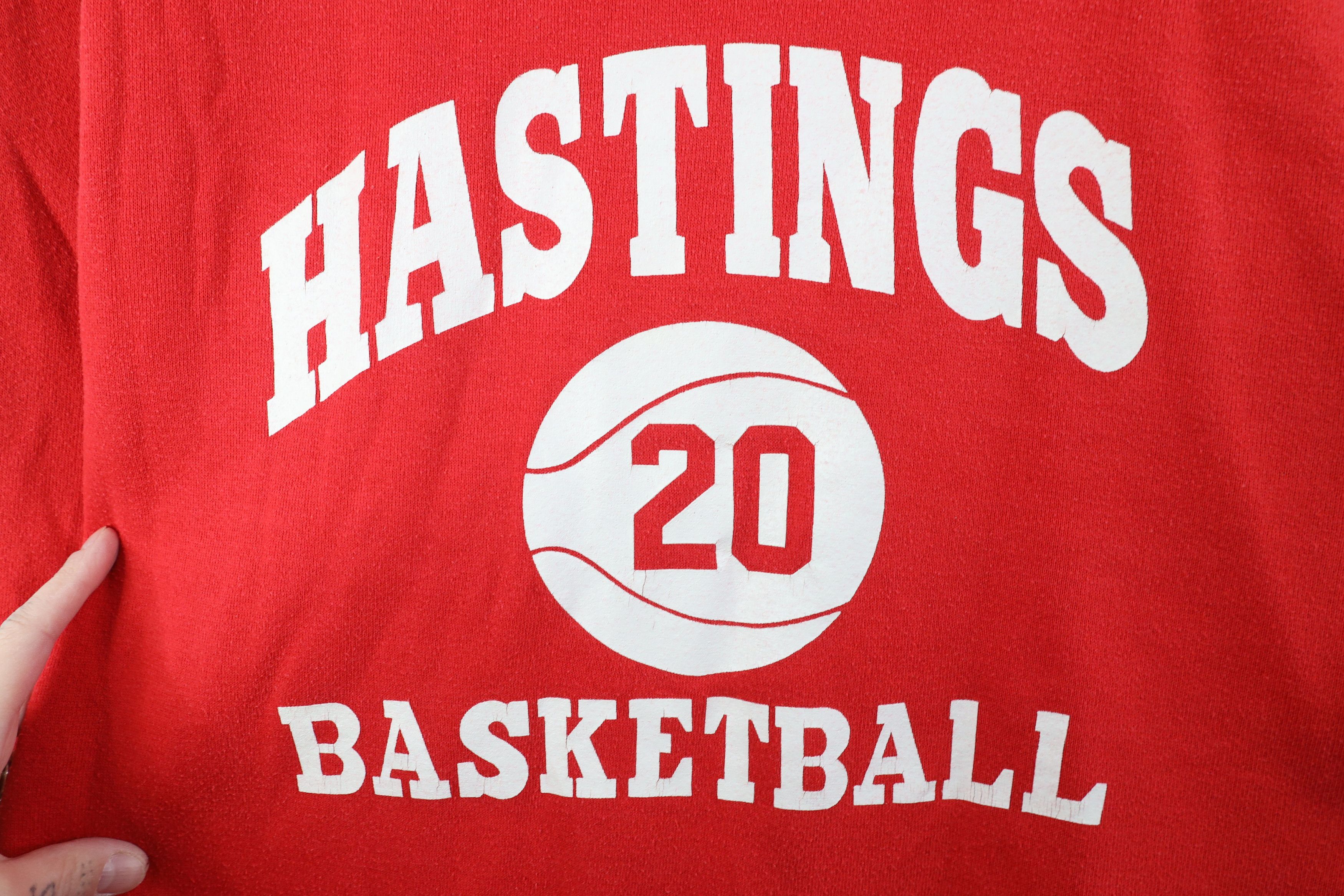 Russell Athletic Vintage 90s Russell Athletic Basketball Sweatshirt Red USA Size US L / EU 52-54 / 3 - 4 Thumbnail
