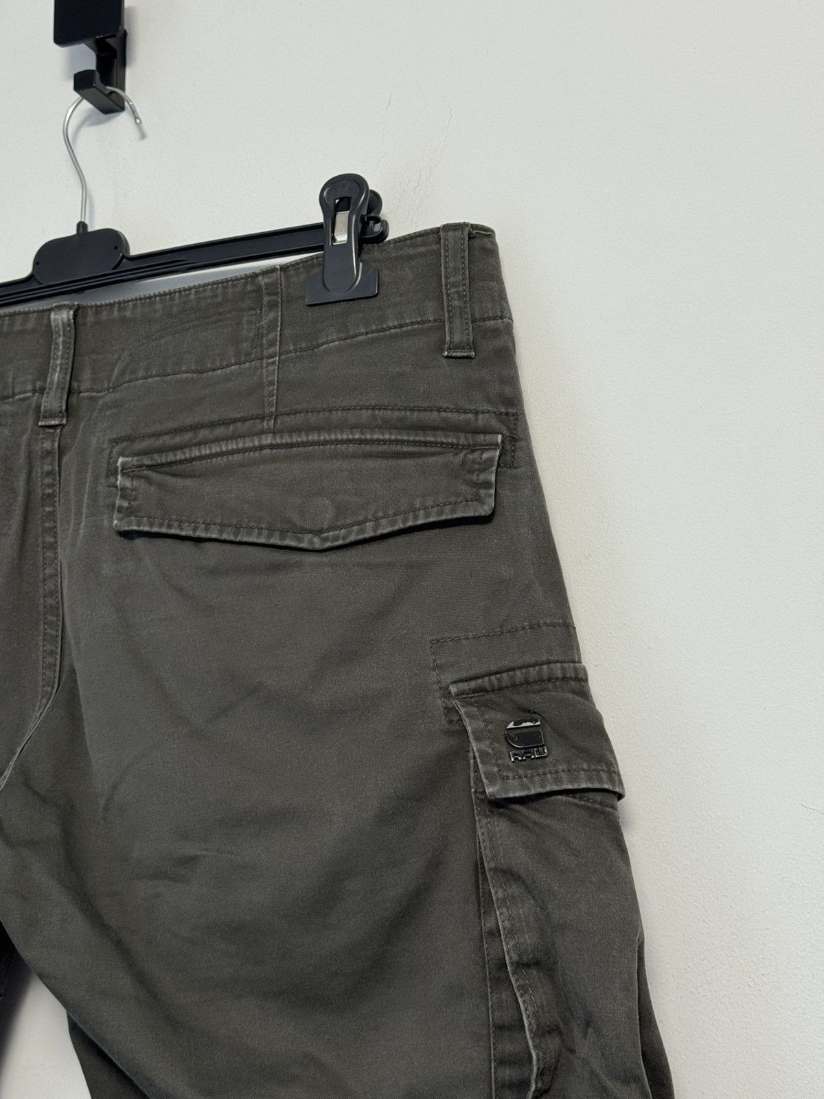 G-Star G-STAR RAW Khaki Green ROVIC SLIM Multipocket Cargo Pants Size US 36 / EU 52 - 16 Thumbnail