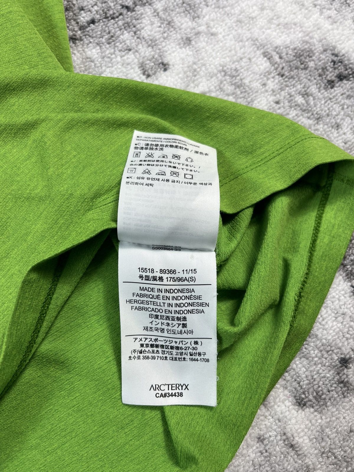 Arc'teryx Arc’teryx Green Base Layer T-Shirt Outdoor Tech Size US S / EU 44-46 / 1 - 9 Thumbnail