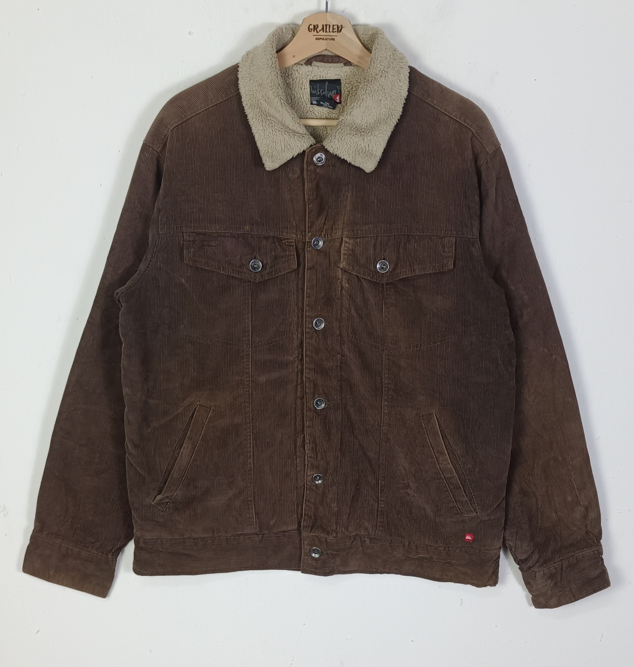 Quiksilver Vintage Quiksilver Corduroy Men Jacket Size US M / EU 48-50 / 2 - 1 Thumbnail