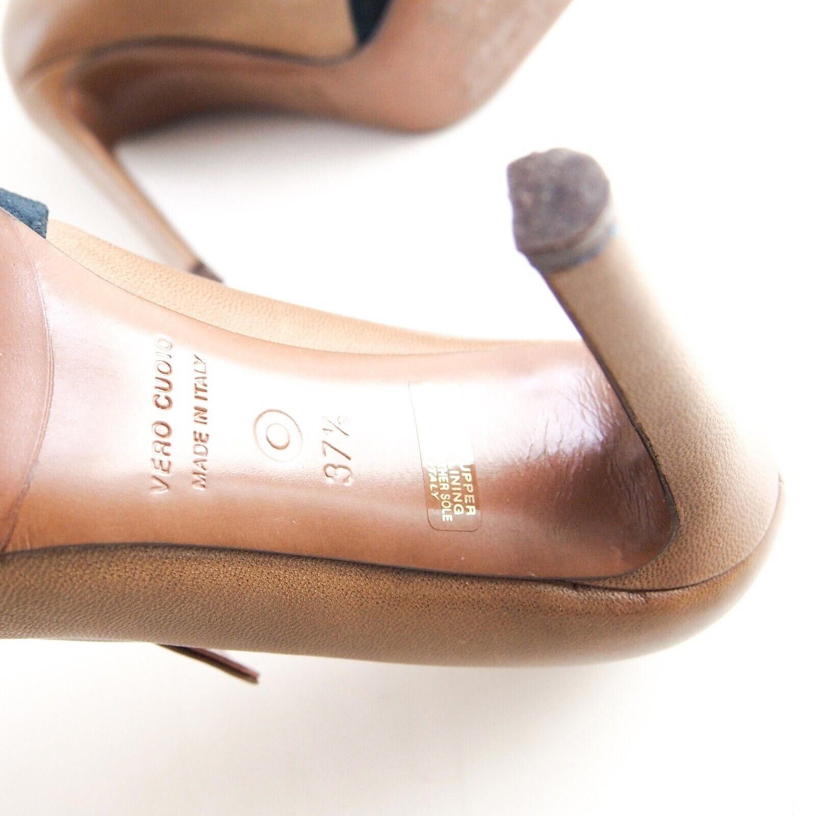 Designer L'Autre Chose Heels Tan Leather Womens US 7.5 EU 37.5 Size US 7.5 / IT 37.5 - 9 Thumbnail