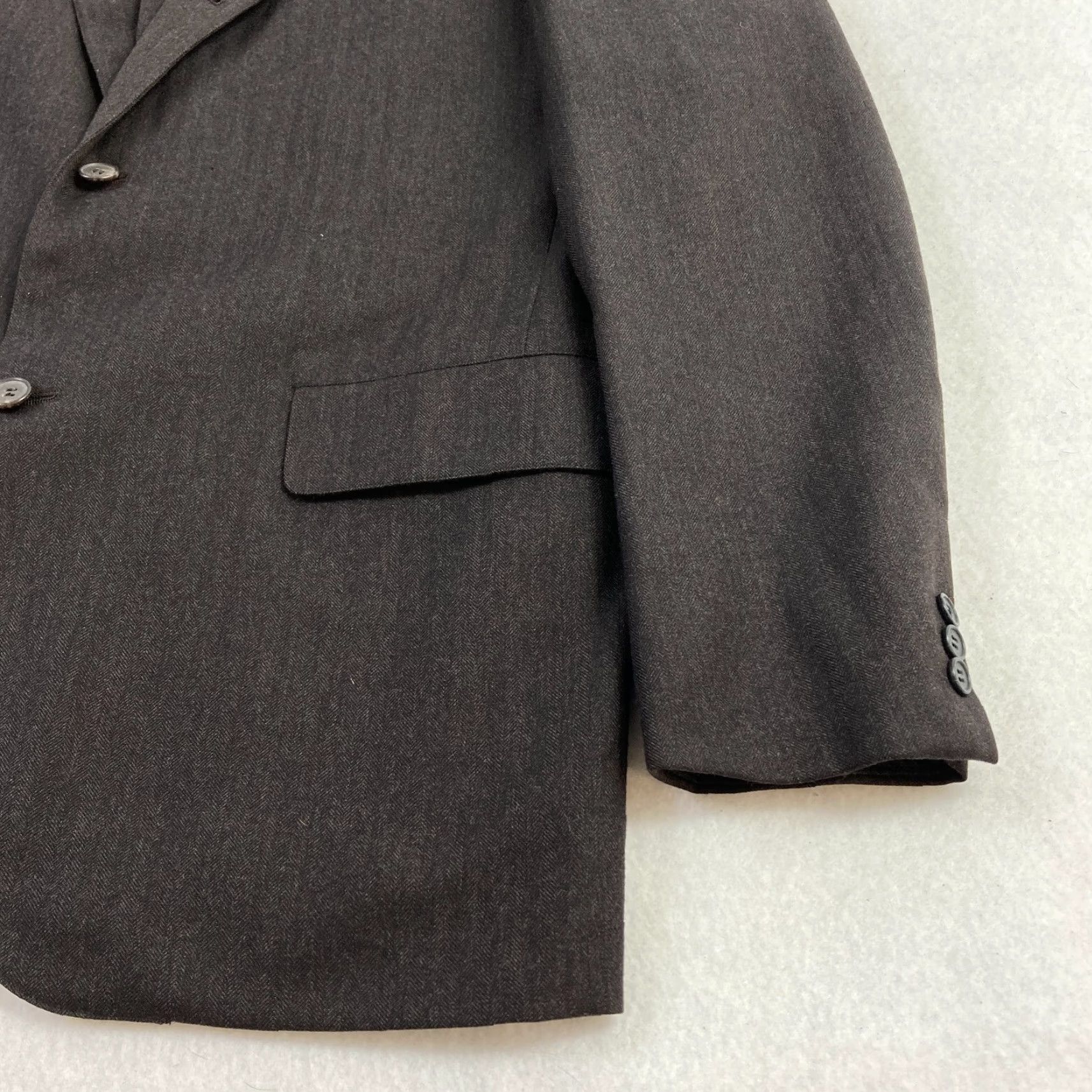 Brooks Brothers Brooks Brothers 346 Blazer Mens 40 Black Wool Lined 2 Button Jacket Coat Sport Coat Vintage No Size 40R - 3 Thumbnail