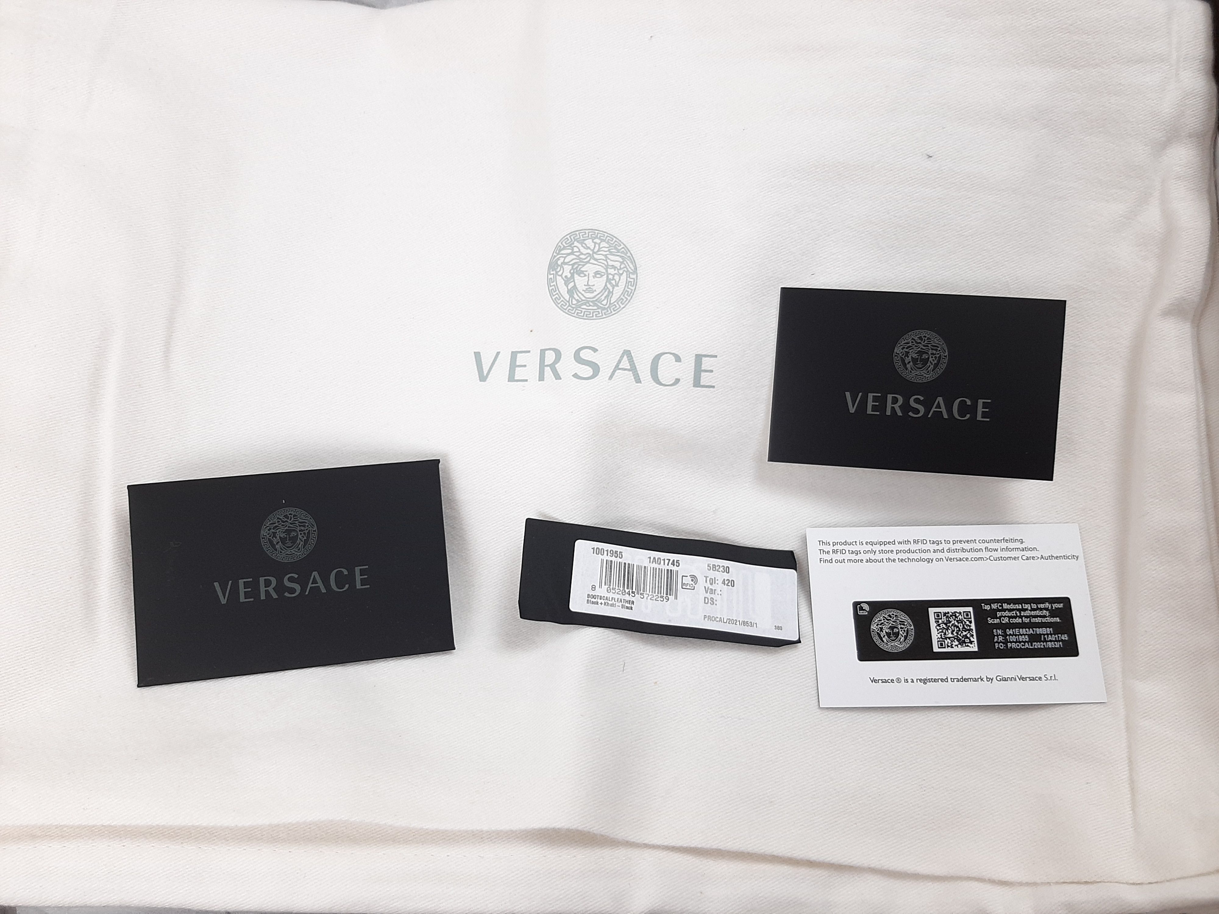 Versace Versace La Greca Print Rhegis Boots Men's Size US 9 EU 42 Size US 9 / EU 42 - 10 Thumbnail