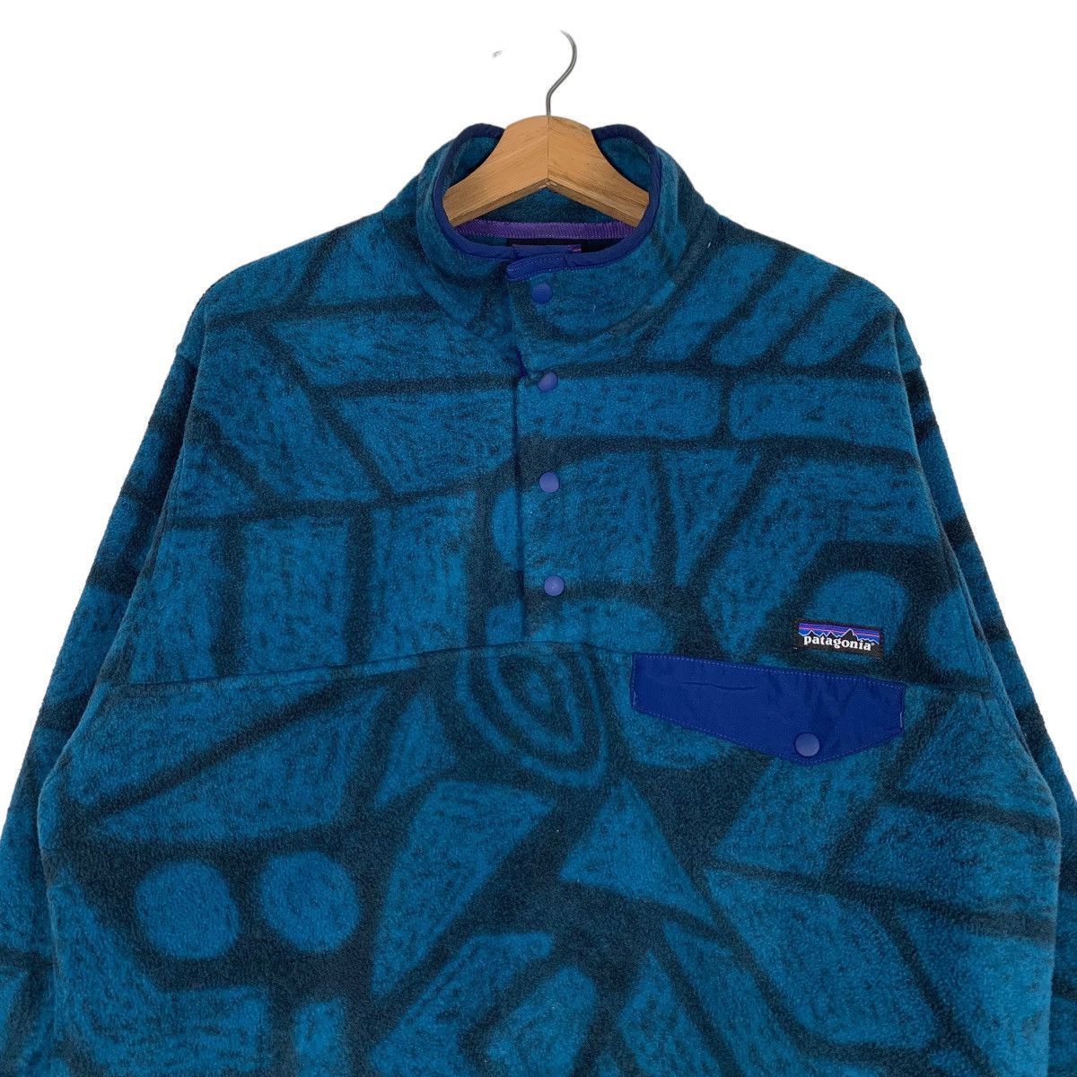 Patagonia PATAGONIA Turtle Neck Half Snap Button Fleece #0586-C27 Size US M / EU 48-50 / 2 - 2 Thumbnail