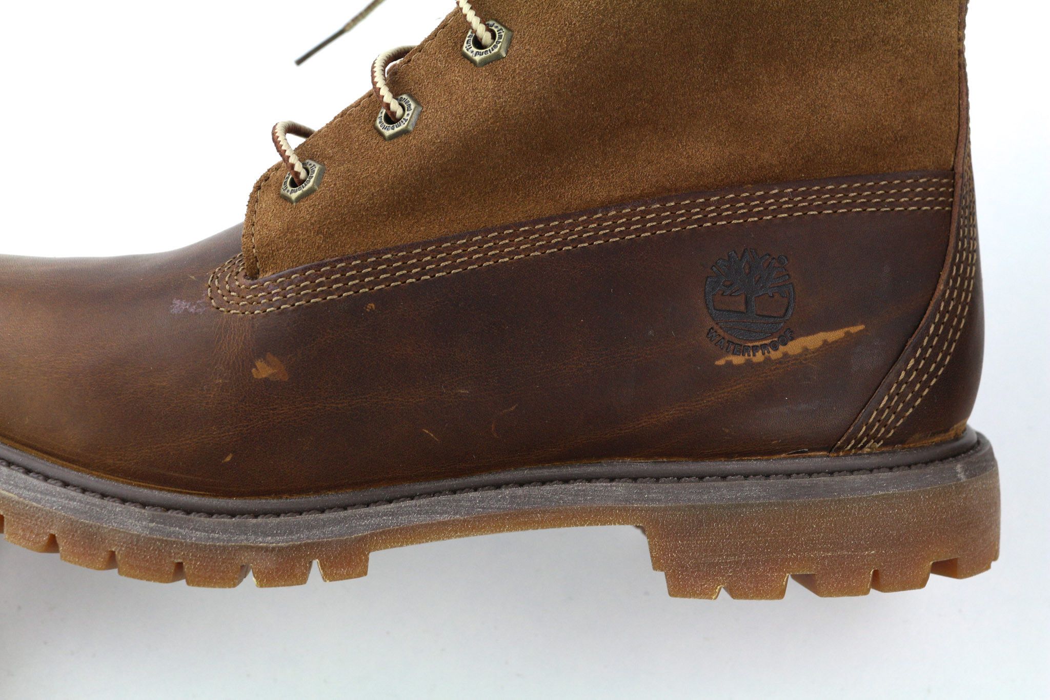 Timberland 8328R-A6098 EU38.5/39 Brown Leather High Top Shoes 80840 Size US 7.5 / IT 37.5 - 13 Thumbnail