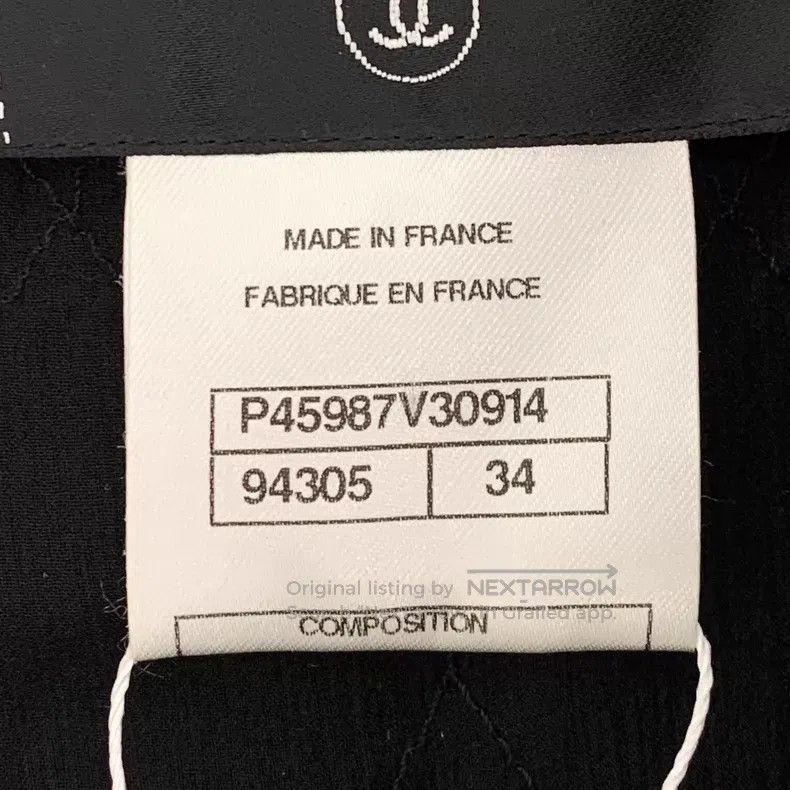 Chanel Chanel Black diamond mulberry silk stitching mesh zipper l Size XXS / US 00 / IT 34 - 6 Thumbnail