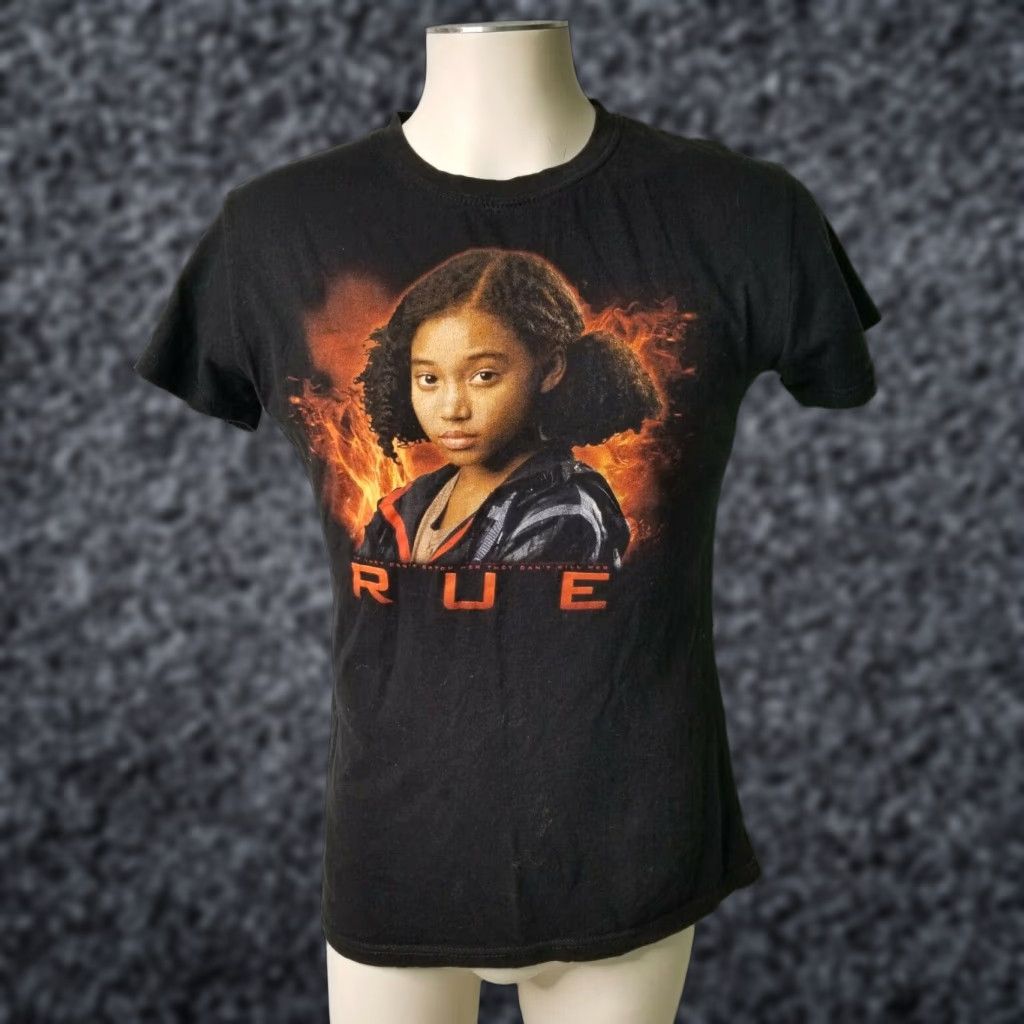 Tultex Hunger Games Rue If They Cant Catch Her Juniors Black T-Shirt XL Women's Size XL / US 12-14 / IT 48-50 - 1 Thumbnail