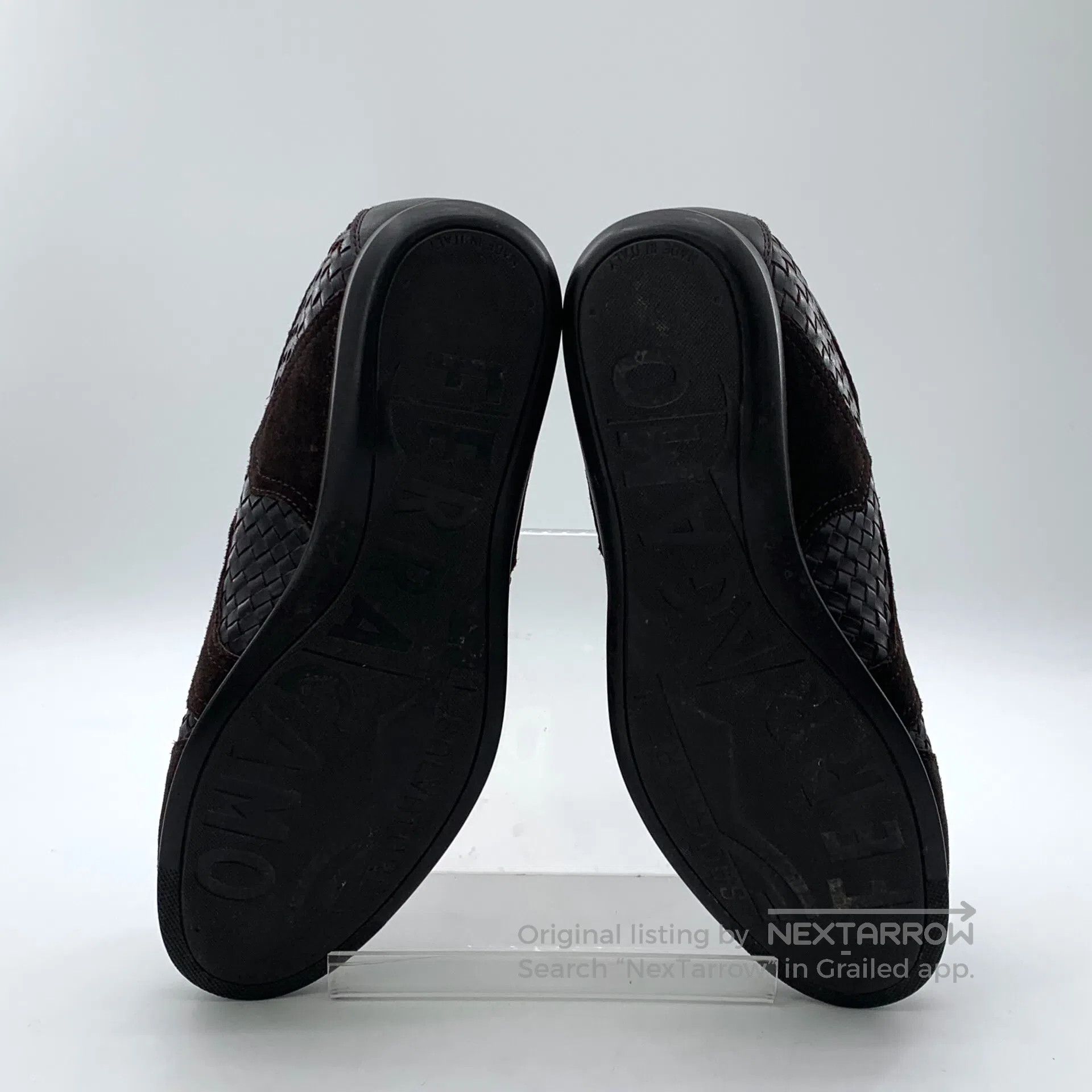 Salvatore Ferragamo Salvatore Ferragamo Dark brown woven laced casual flat loa Size US 7 / EU 40 - 5 Thumbnail