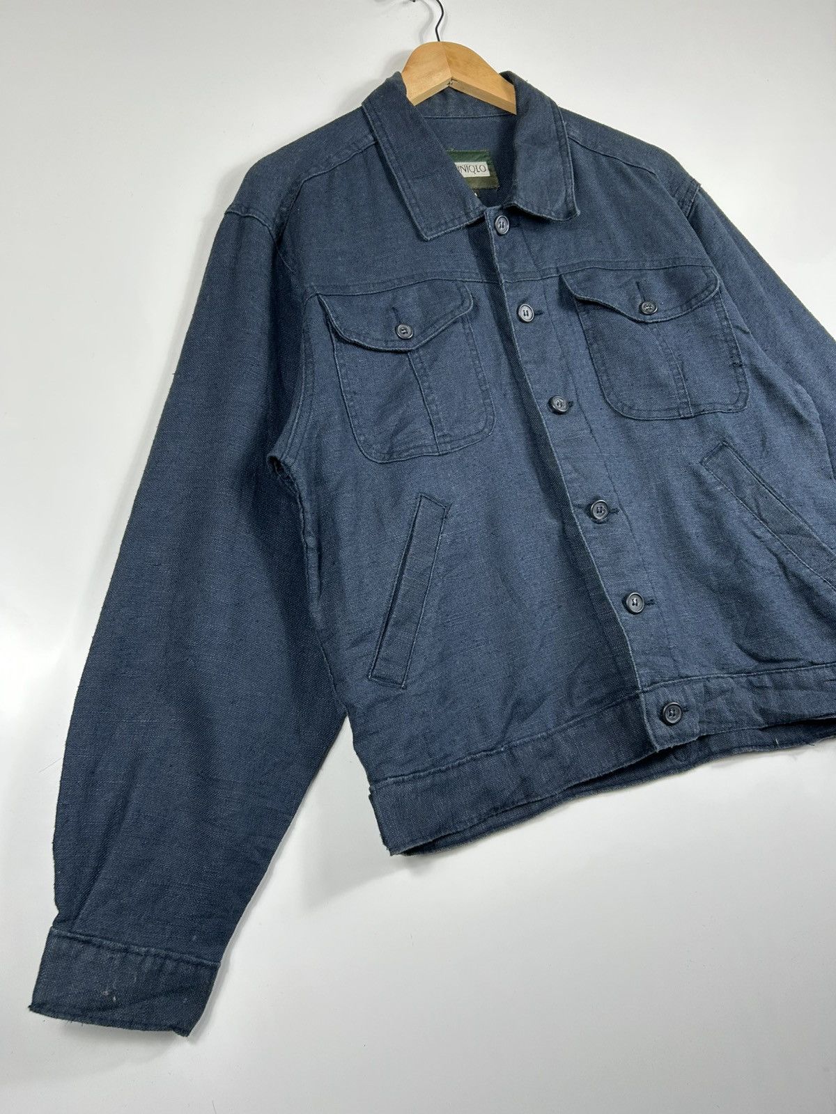 Uniqlo ⚡️Vintage Uniqlo Denim Button Chore Shirt Jacket Size US M / EU 48-50 / 2 - 2 Thumbnail