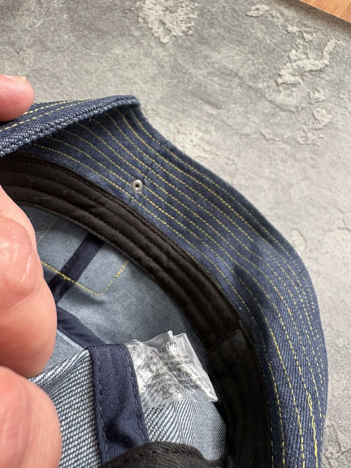 Jean Paul Gaultier Jean Paul Gaultier Pour Vous Denim Bucket Hat Bucket size OS Size ONE SIZE - 7 Thumbnail