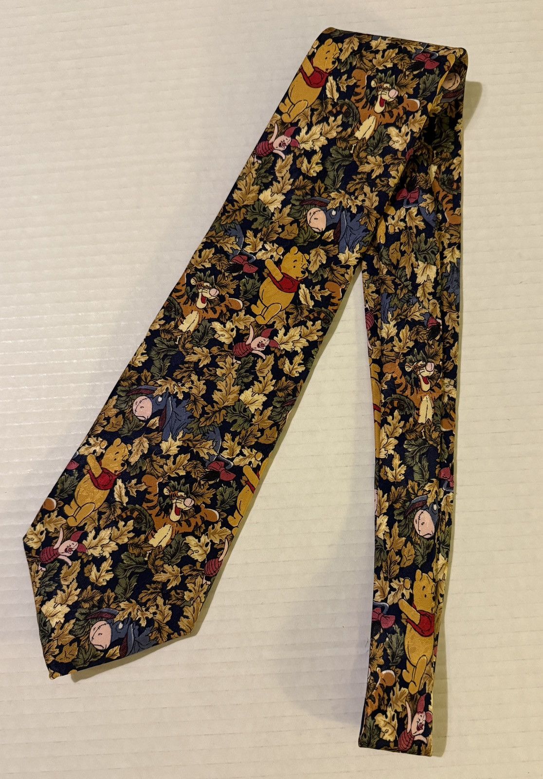 Disney The Disney Store Winnie The Pooh Harvest Autumn Silk Tie Size ONE SIZE - 1 Thumbnail