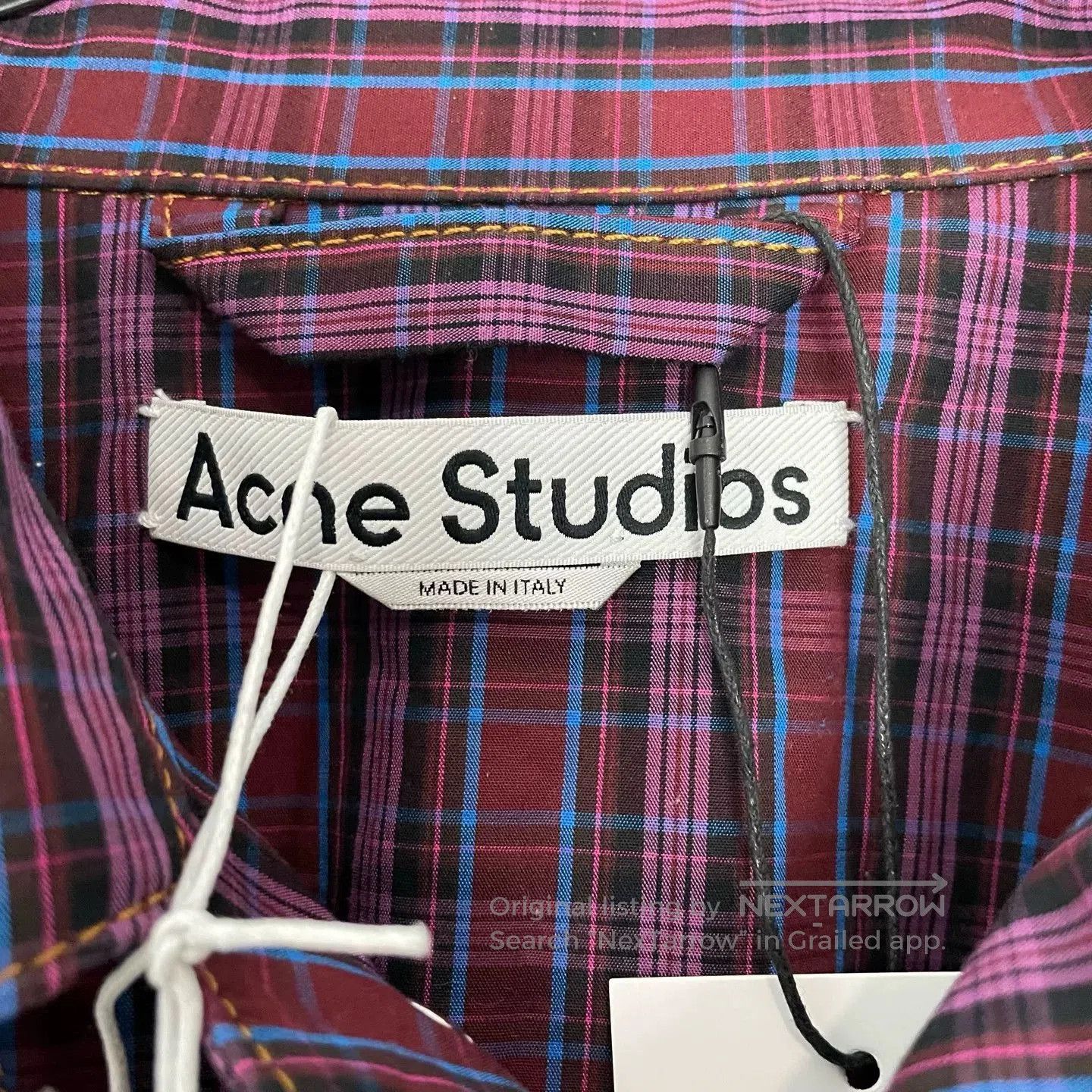 Acne Studios Acne Studios FW23 Denim Plaid Jacket. Size US L / EU 52-54 / 3 - 3 Thumbnail