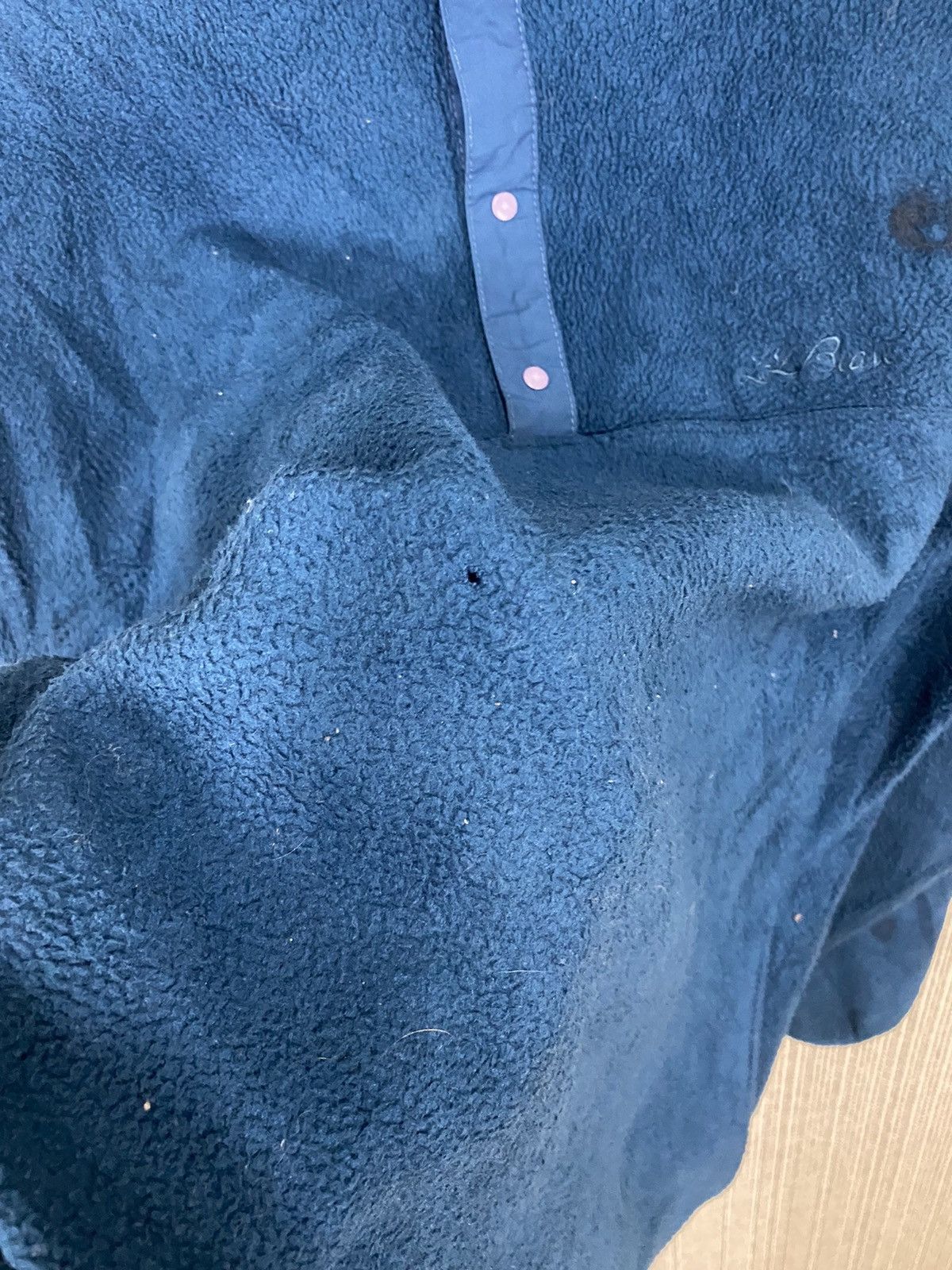L.L. Bean × Vintage Vintage LLBEAN fleece sweater half button distressed Size US L / EU 52-54 / 3 - 6 Thumbnail
