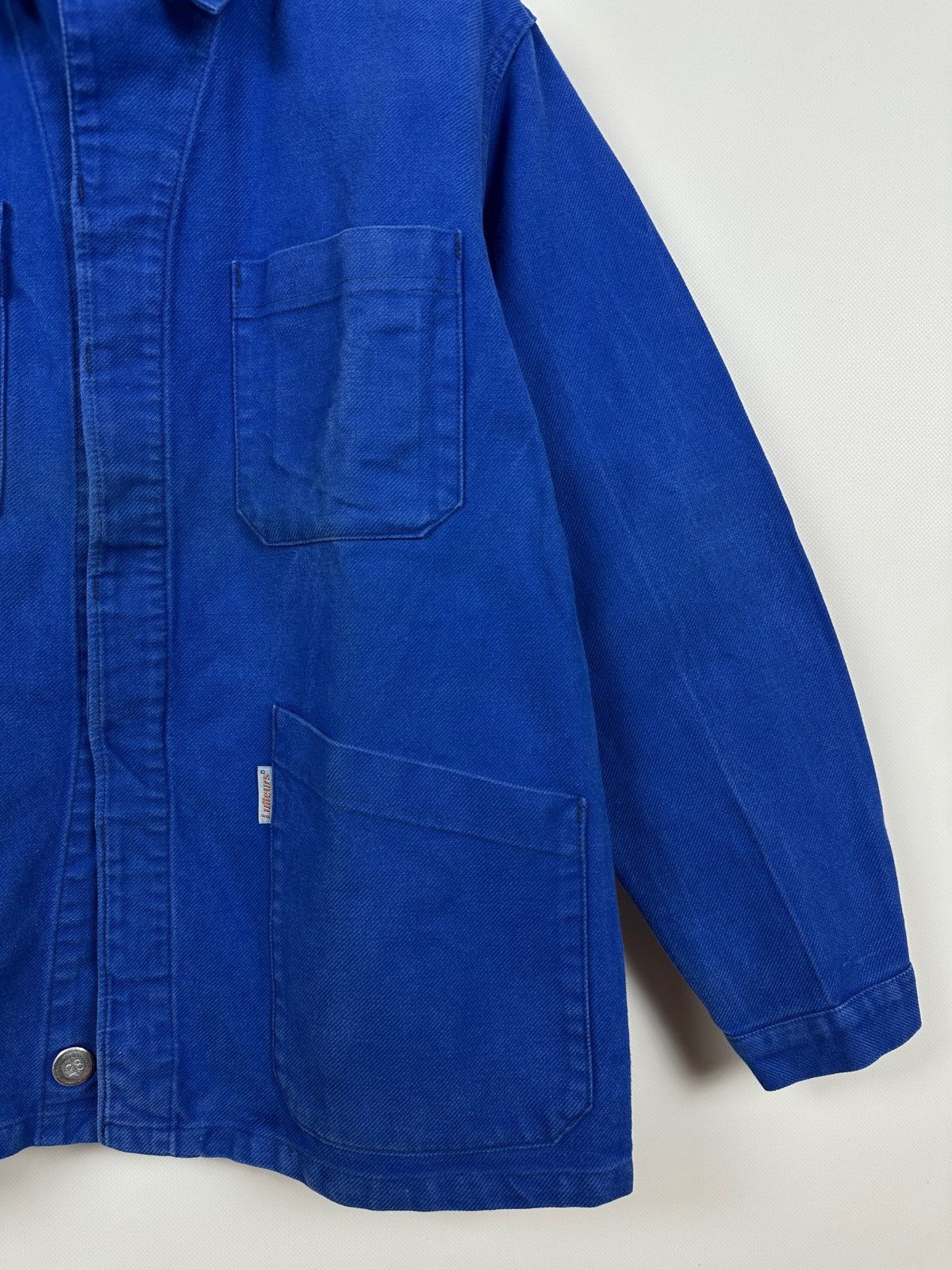 Le Laboureur 80s Vintage Lutteurs French Workwear Sanfor Chore Jacket Size US M / EU 48-50 / 2 - 11 Thumbnail
